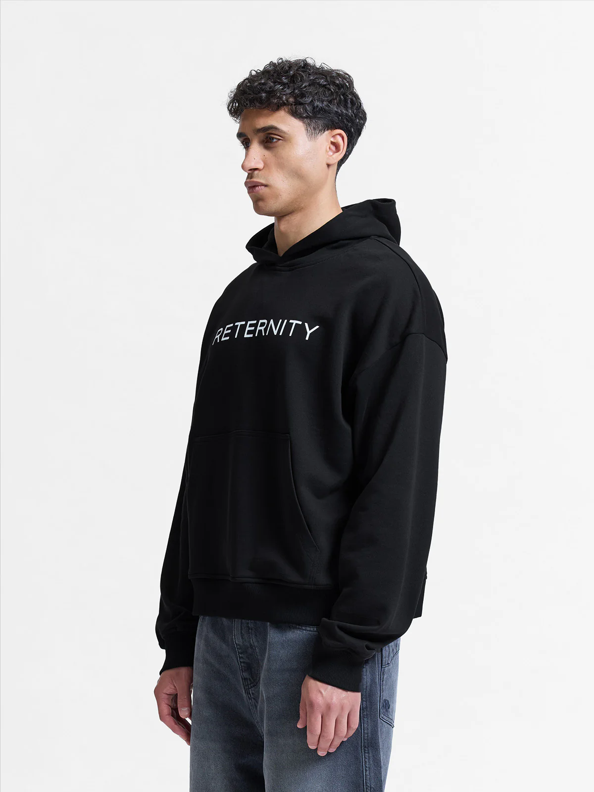 LOGO HOODIE - BLACK - Image 3