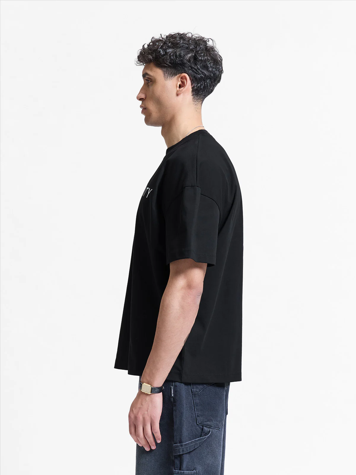 LOGO T-SHIRT - BLACK - Image 3