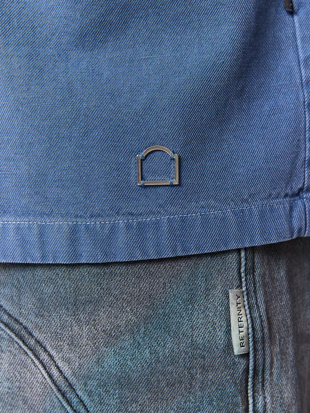 LUMÉVO CANVAS ZIP-SHIRT - BLUE - Image 10