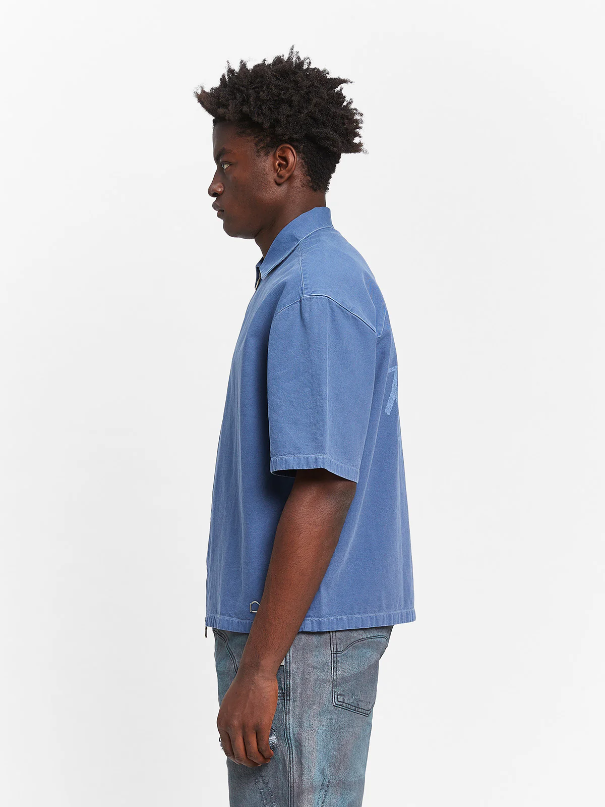 LUMÉVO CANVAS ZIP-SHIRT - BLUE - Image 5