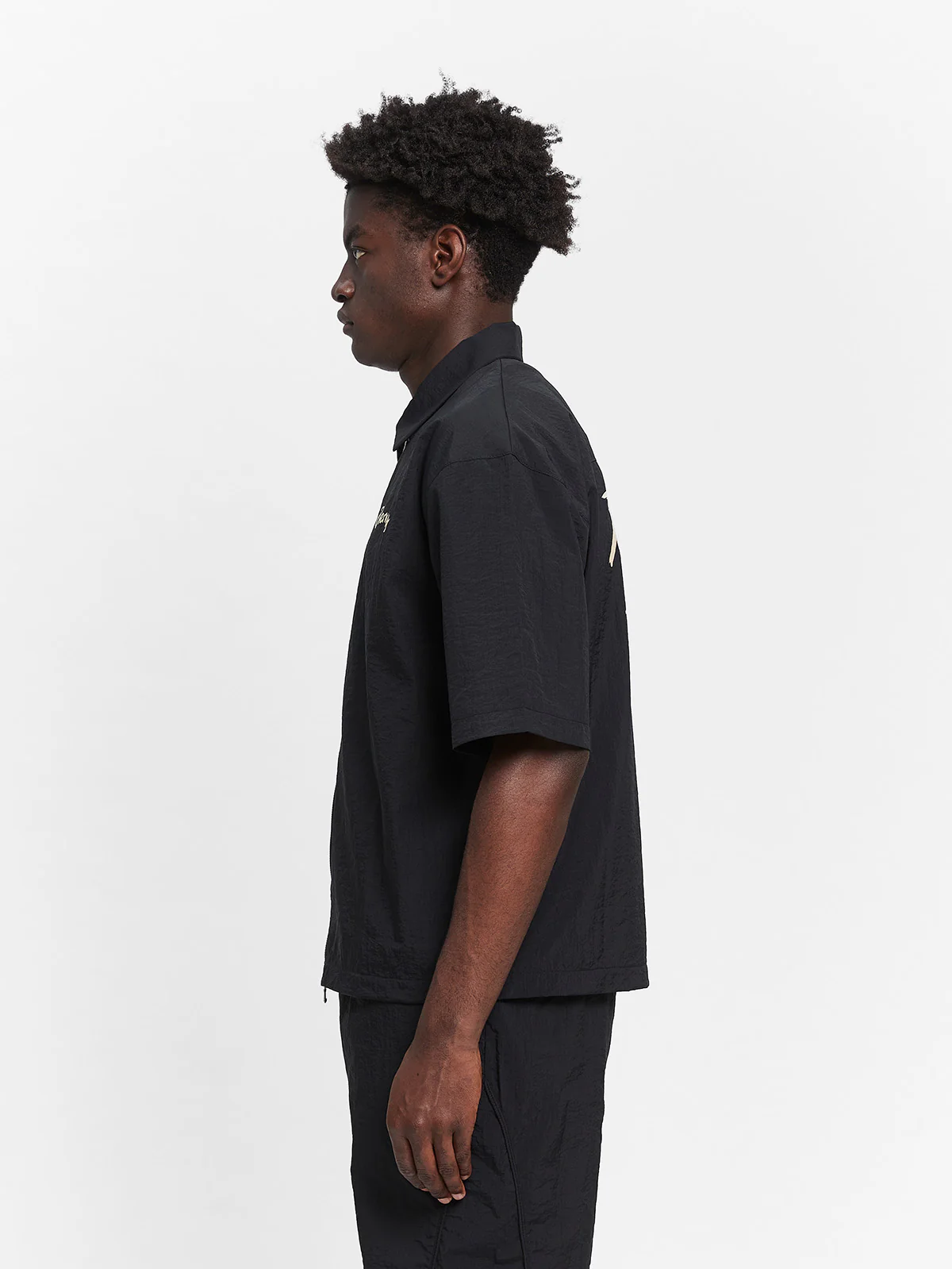LUMÉVO NYLON ZIP-SHIRT - BLACK - Image 5