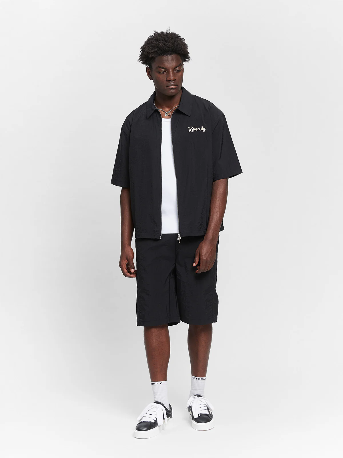 LUMÉVO NYLON ZIP-SHIRT - BLACK - Image 7