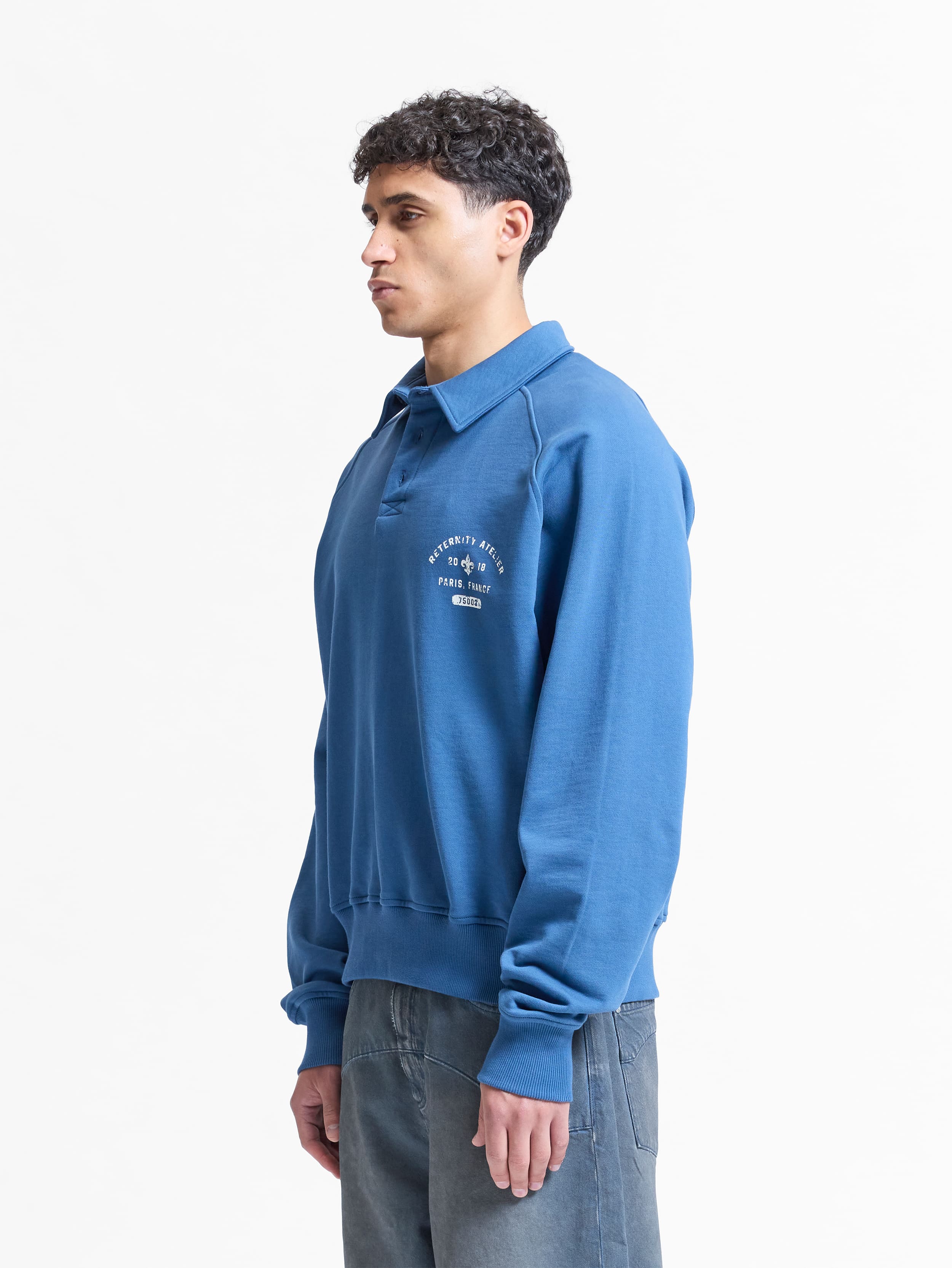 MAISON POLO SWEATER - BLUE - Image 3