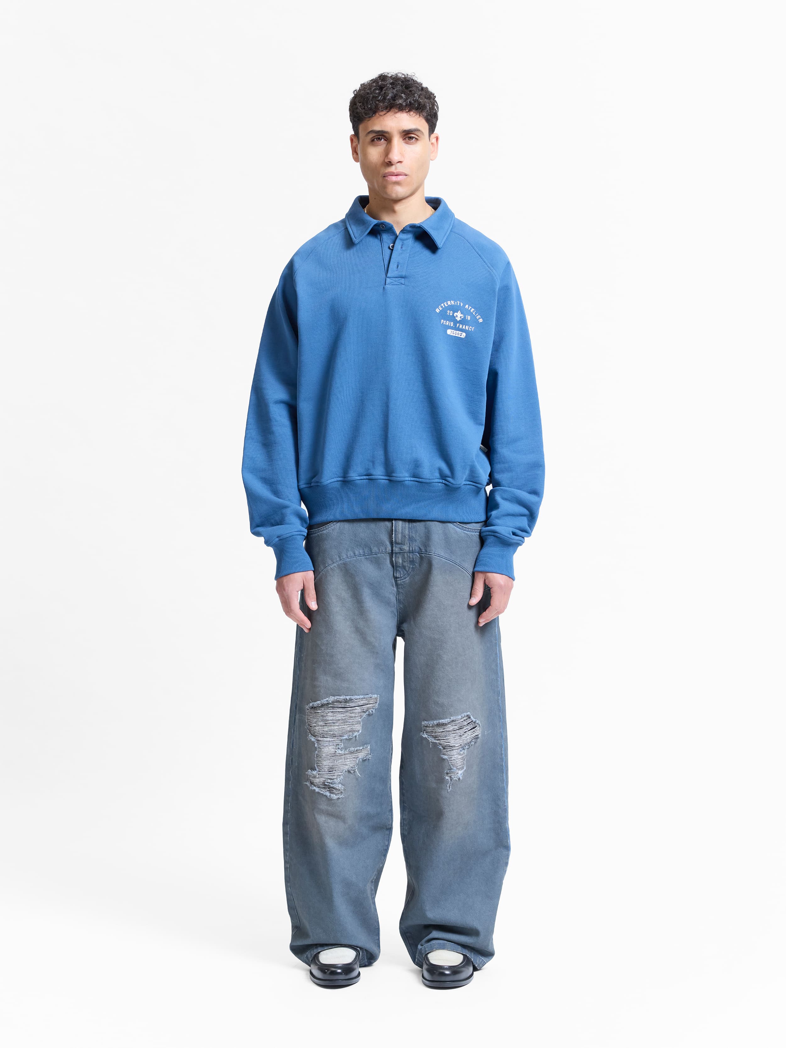 MAISON POLO SWEATER - BLUE - Image 6