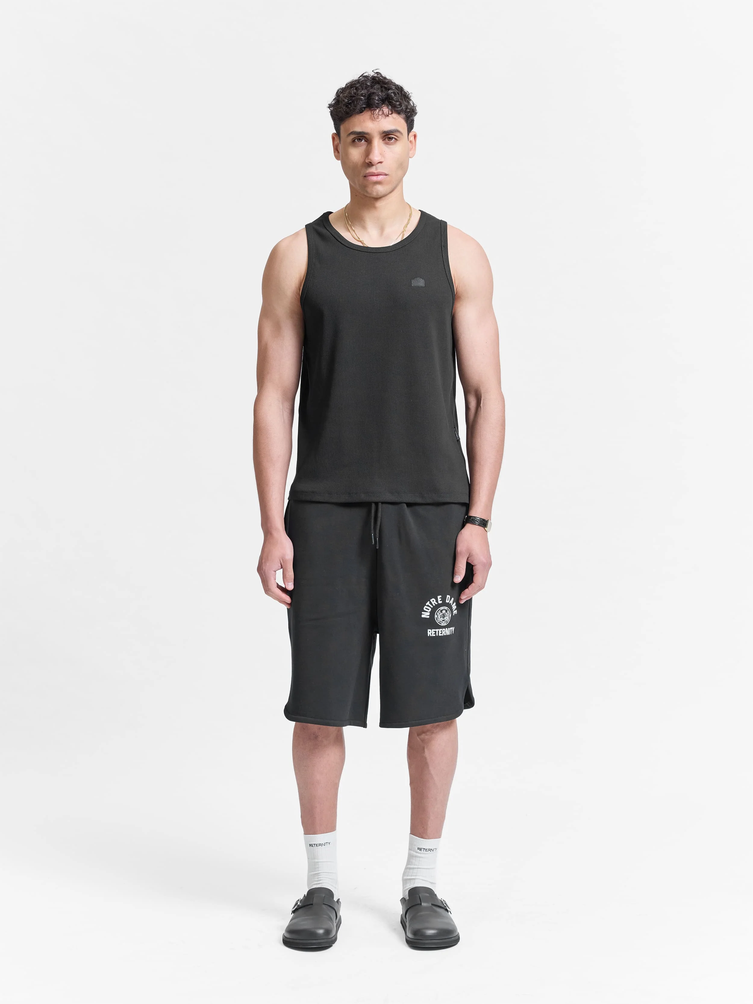 NOTRE DAME COTTON SHORTS - BLACK - Image 6