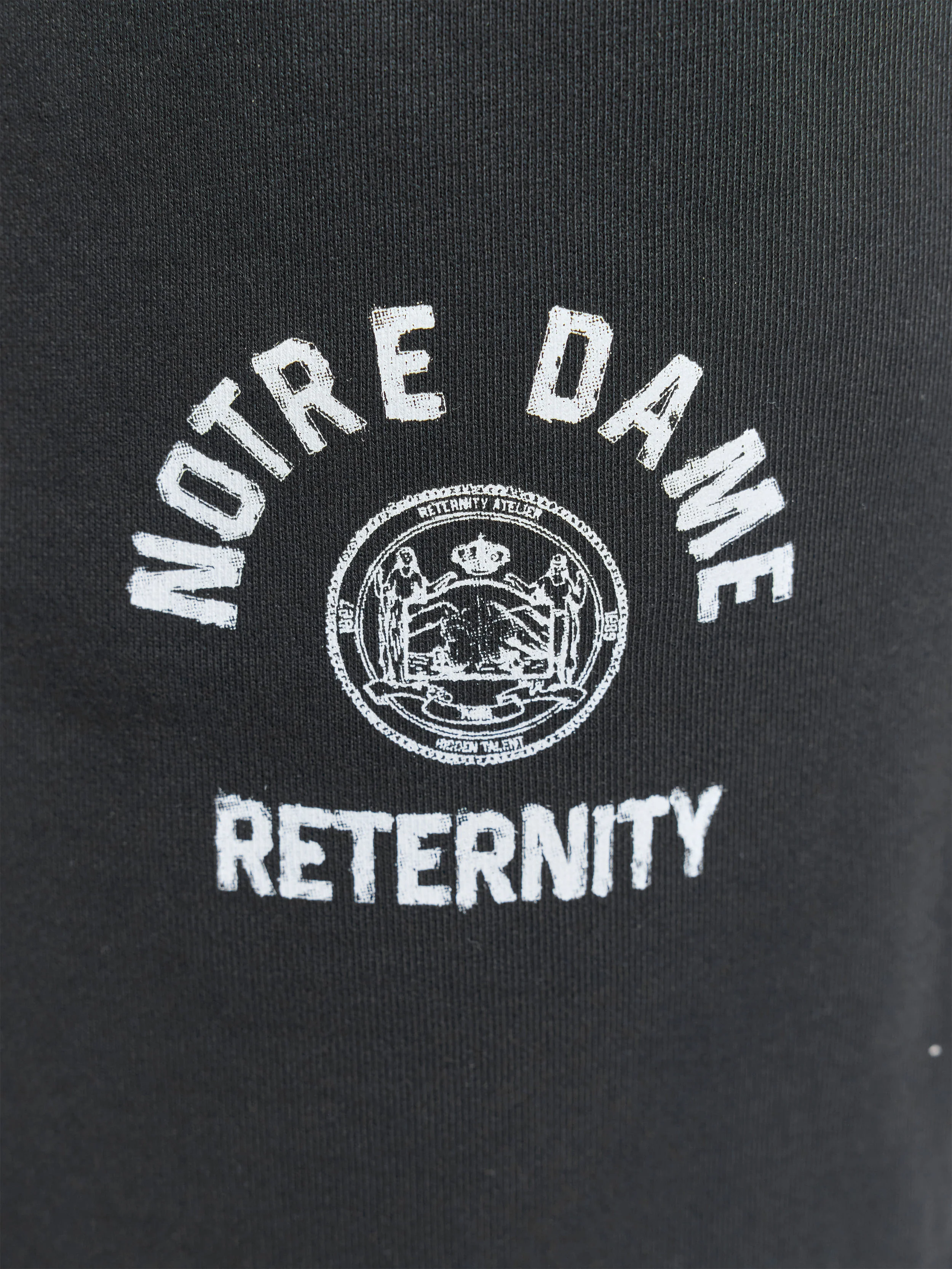 NOTRE DAME COTTON SHORTS - BLACK - Image 8