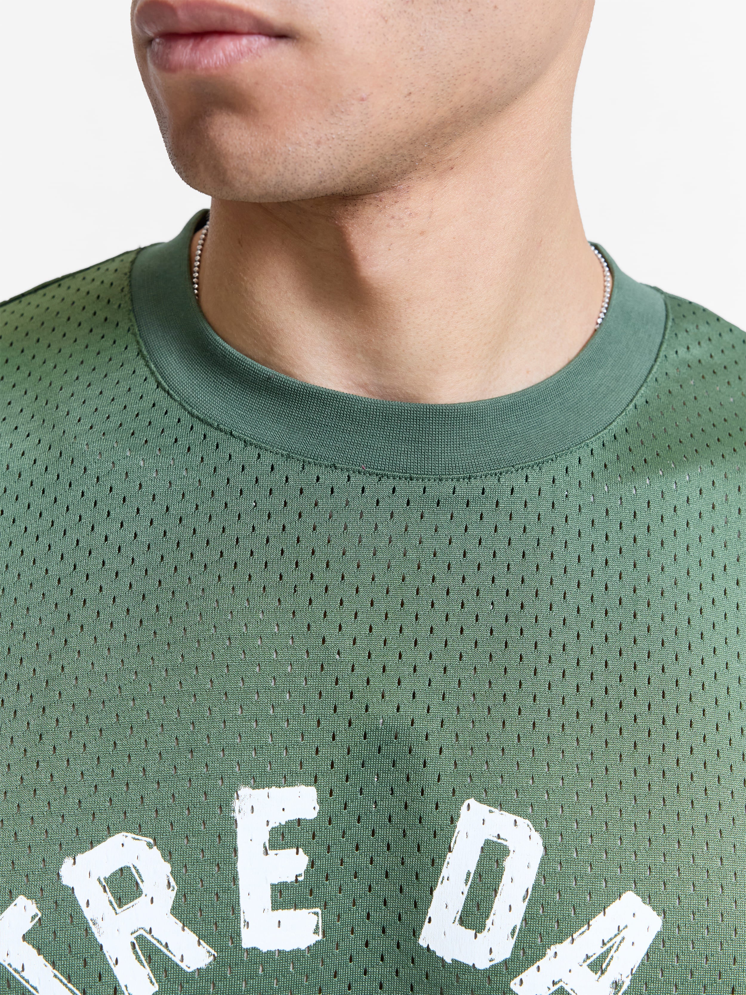 NOTRE DAME MESH T-SHIRT - GREEN - Image 8