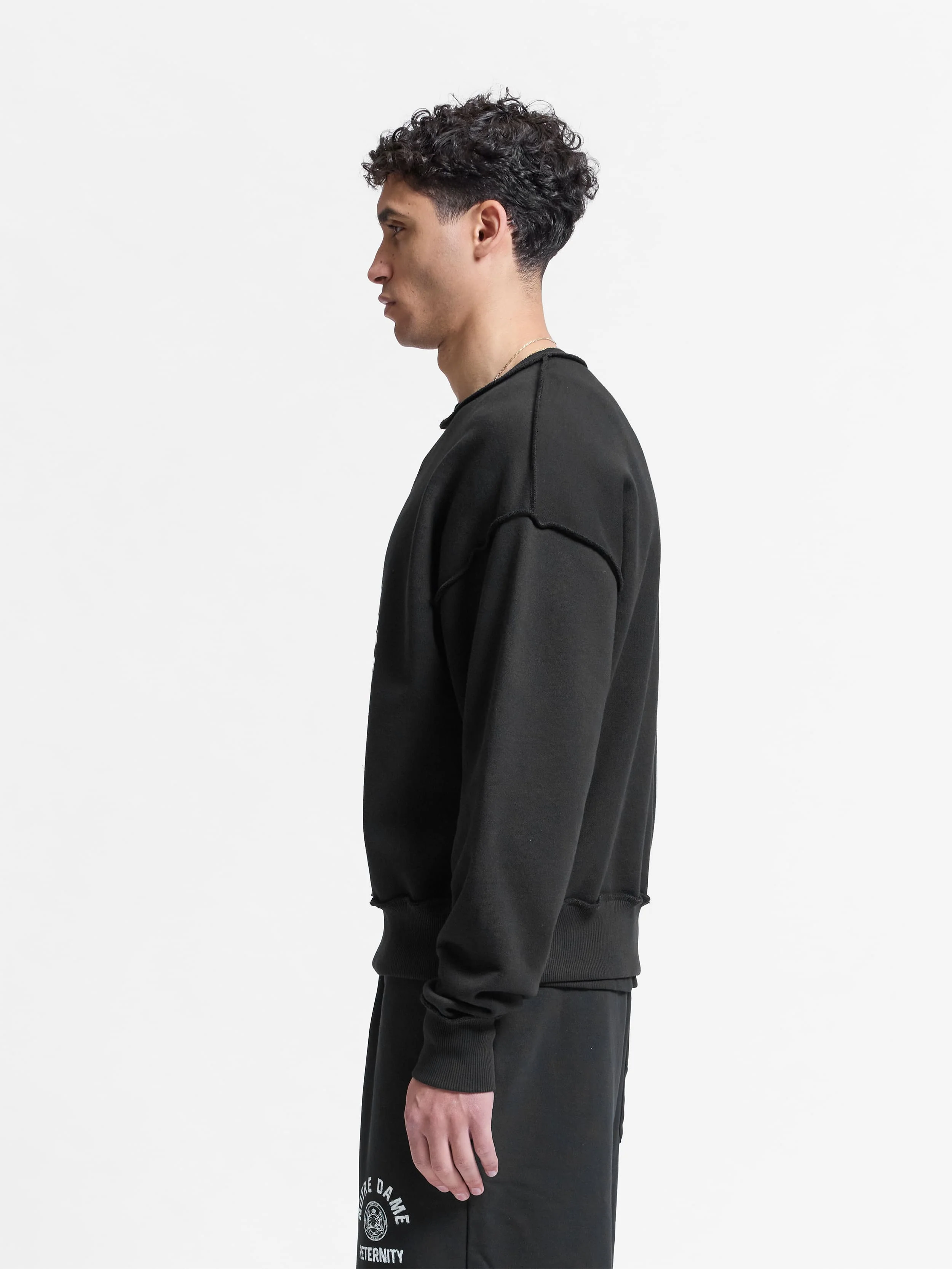 NOTRE DAME SWEATER - BLACK - Image 4