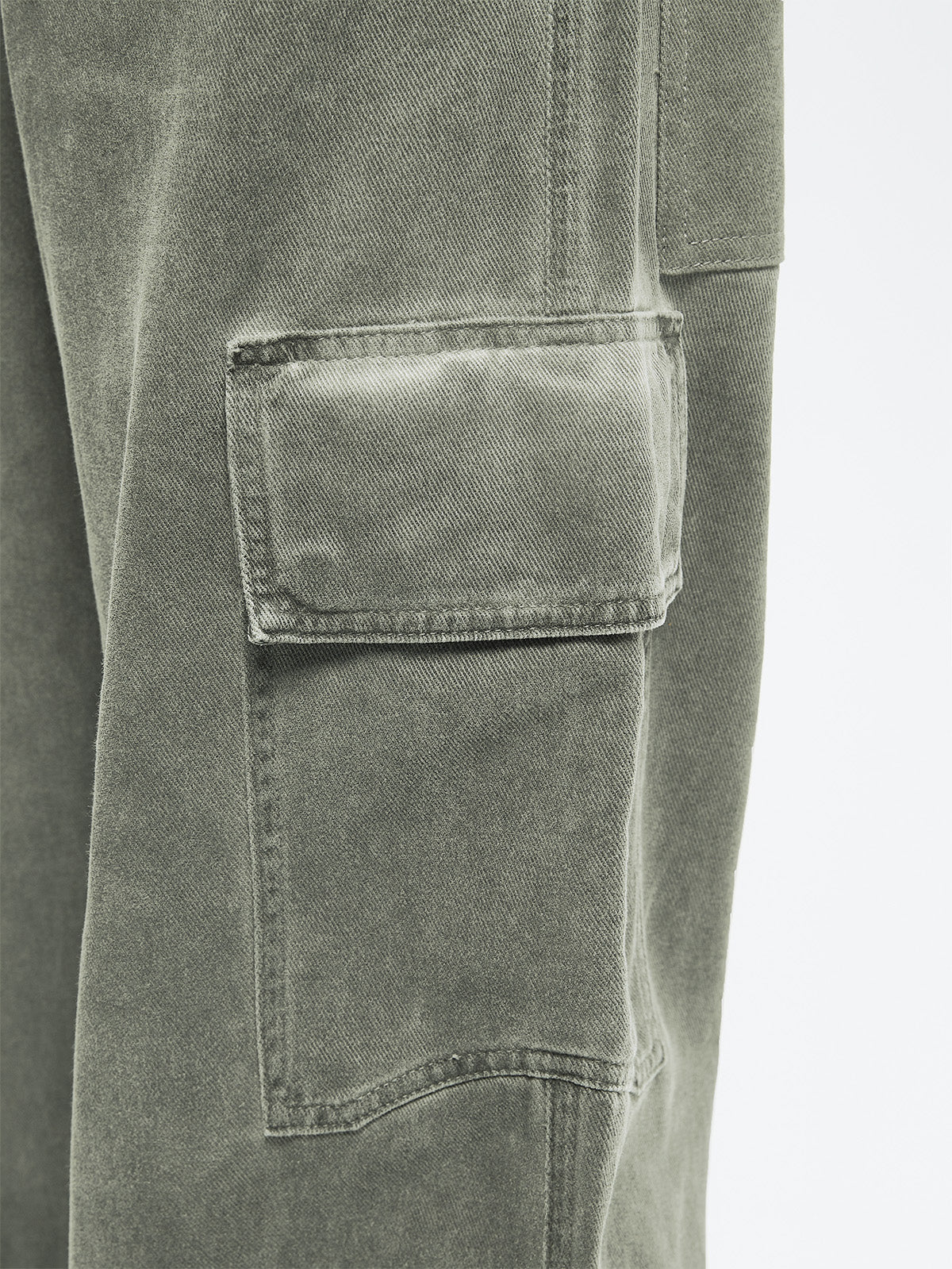 OIL WASHED CARGO PANTS - KHAKI - Image 7
