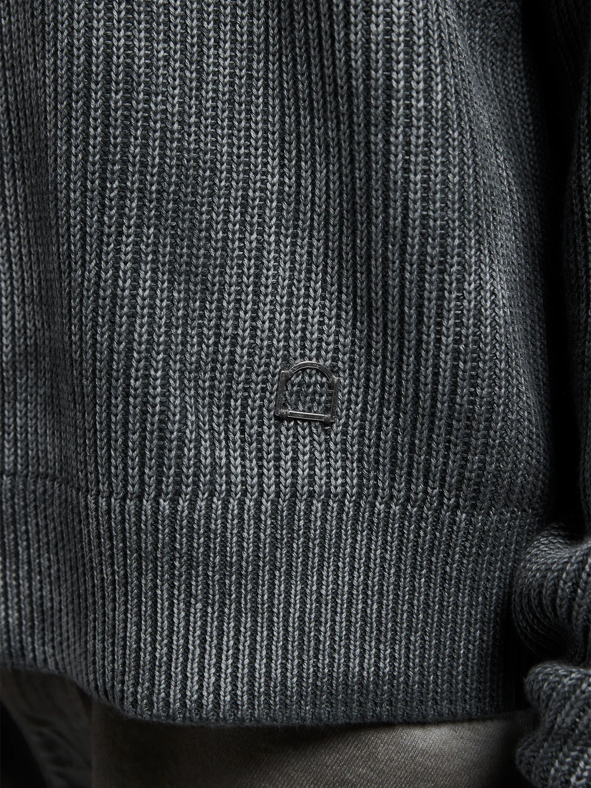 OIL WASHED NOIR KNIT SWEATER - VINTAGE BLACK - Image 7