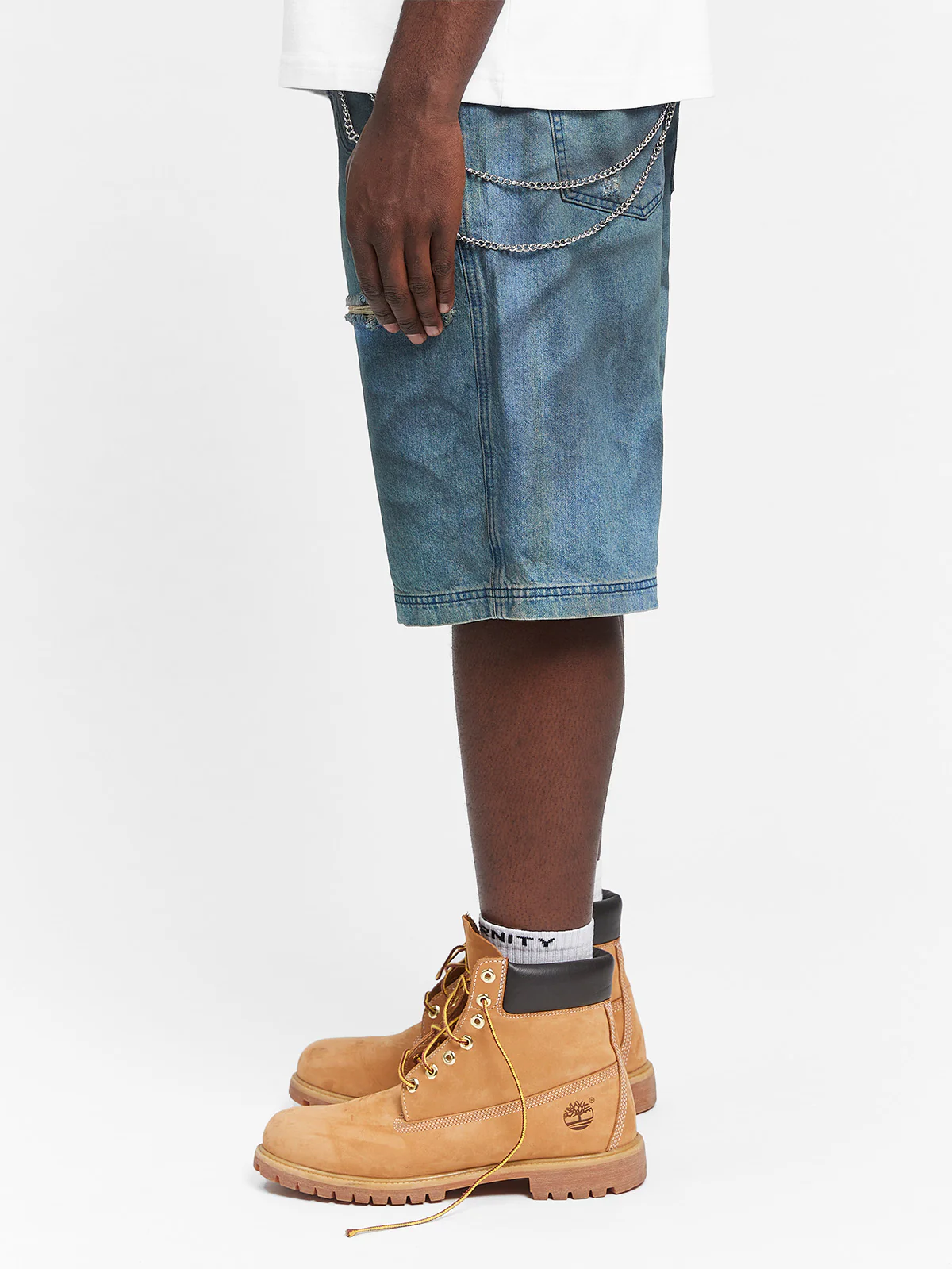 PAINTED ARTISAN JORTS - WASHED BLUE - Image 4
