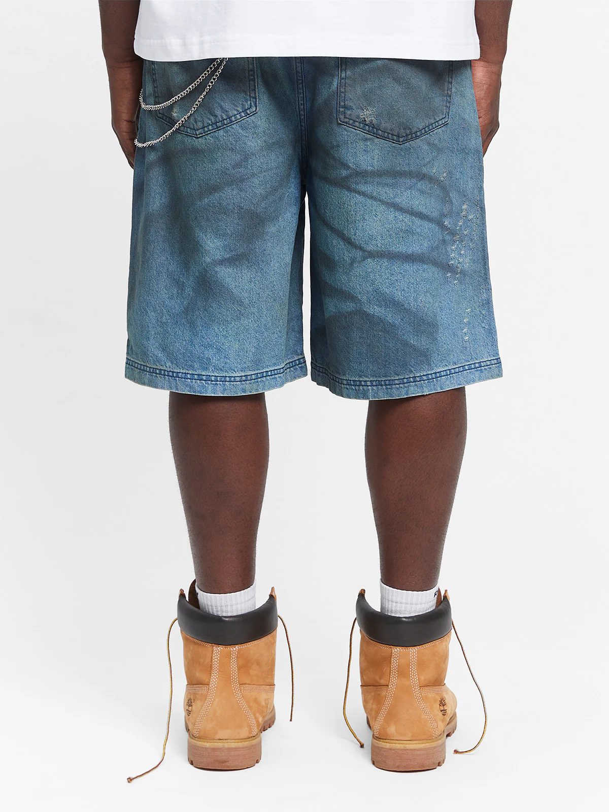 PAINTED ARTISAN JORTS - WASHED BLUE - Image 5