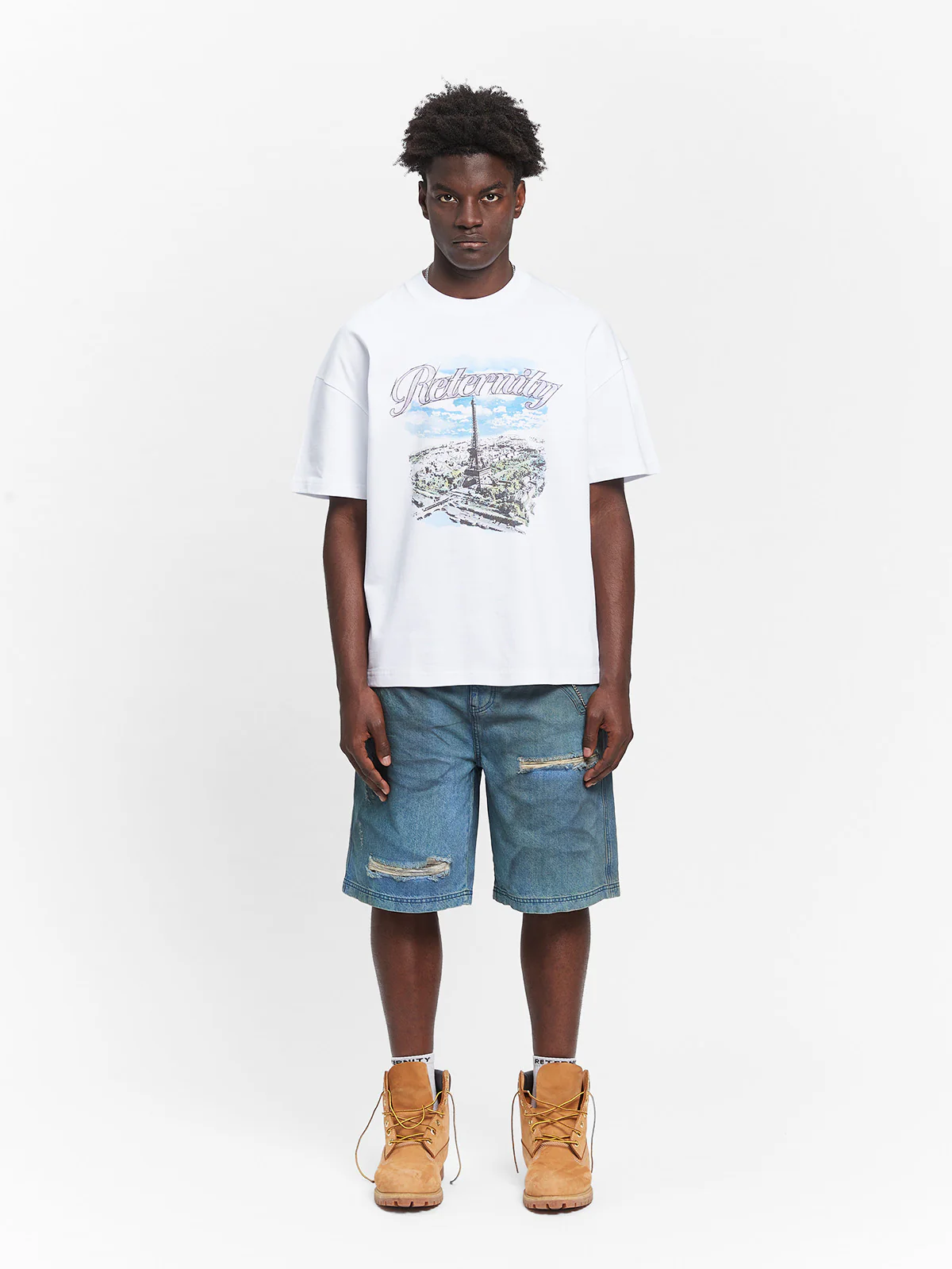 PAINTED ARTISAN JORTS - WASHED BLUE - Image 6