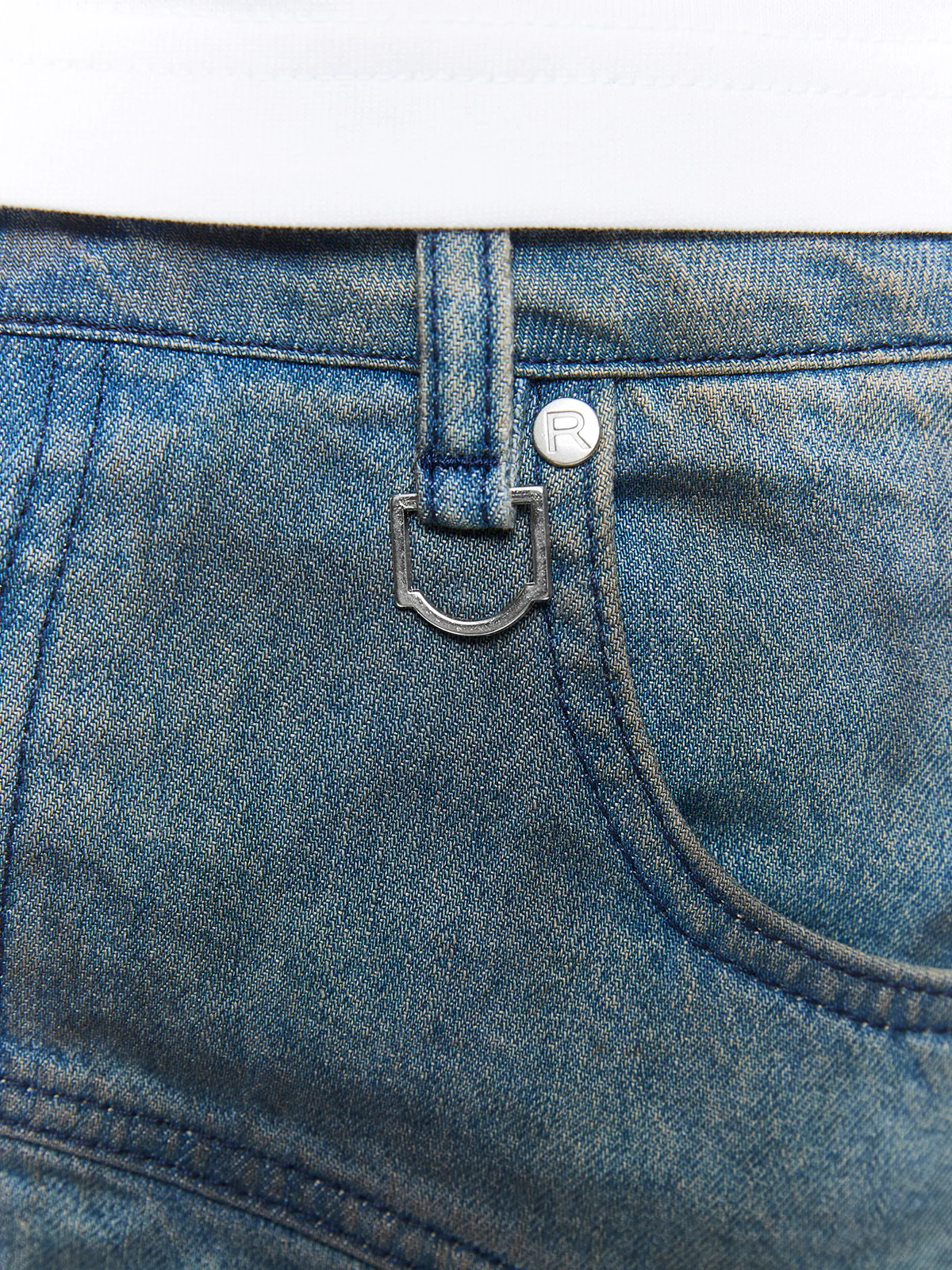 PAINTED ARTISAN JORTS - WASHED BLUE - Image 7