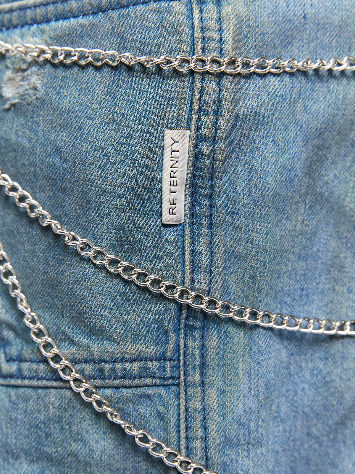 PAINTED ARTISAN JORTS - WASHED BLUE - Image 9