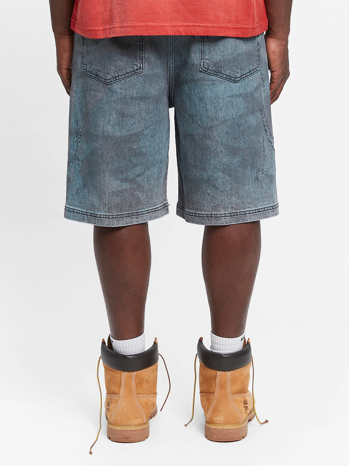 PAINTED ARTISAN SHORTS - WASHED GREY - Image 5