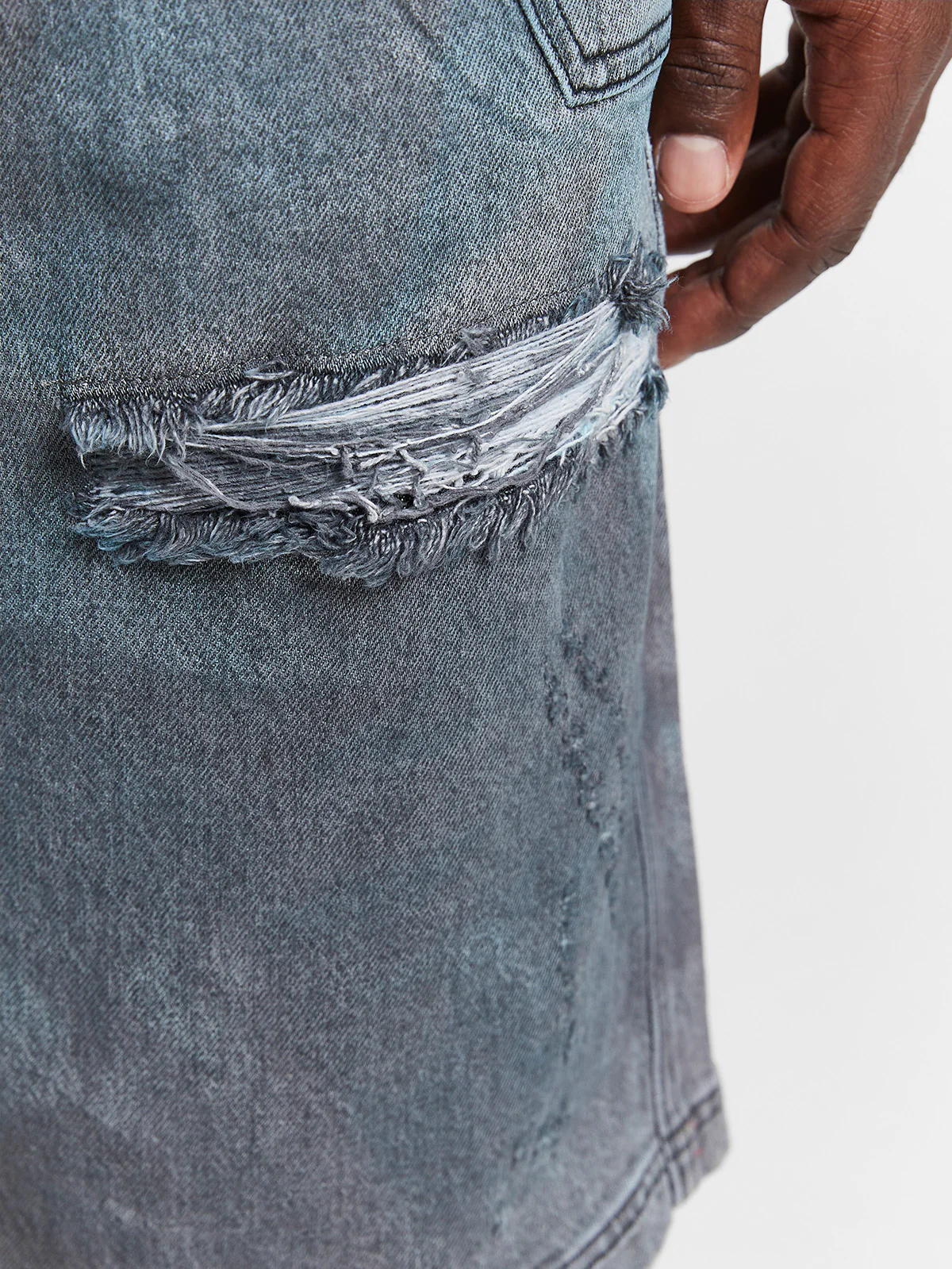 PAINTED ARTISAN SHORTS - WASHED GREY - Image 8