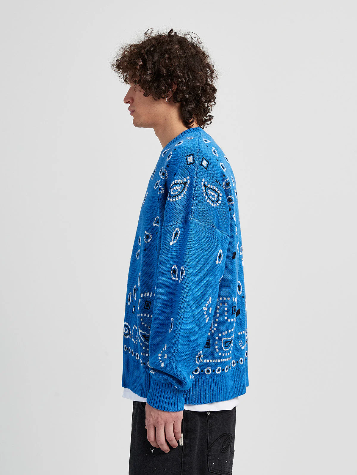 PAISLEY KNIT - ROYAL BLUE - Image 4