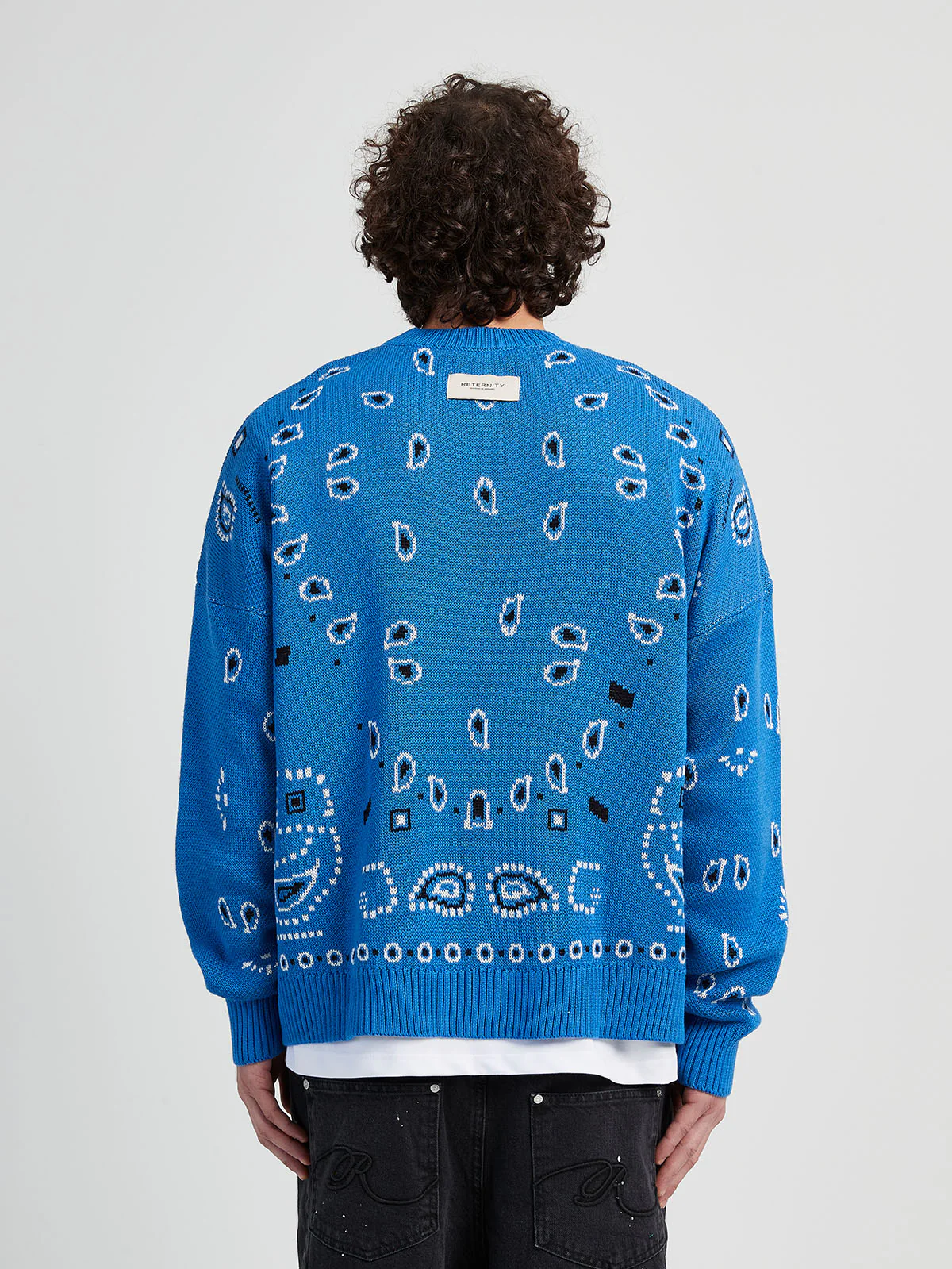 PAISLEY KNIT - ROYAL BLUE - Image 5