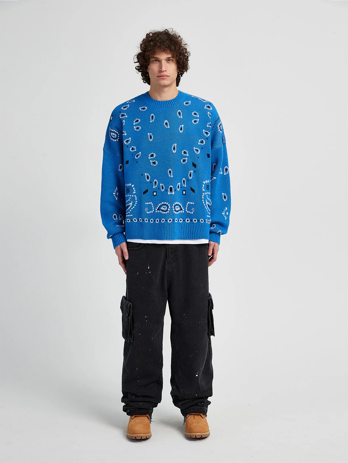 PAISLEY KNIT - ROYAL BLUE - Image 6