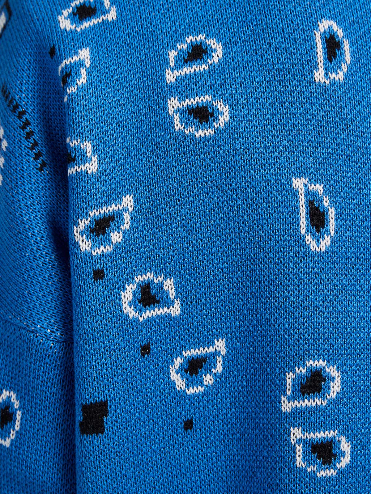 PAISLEY KNIT - ROYAL BLUE - Image 8