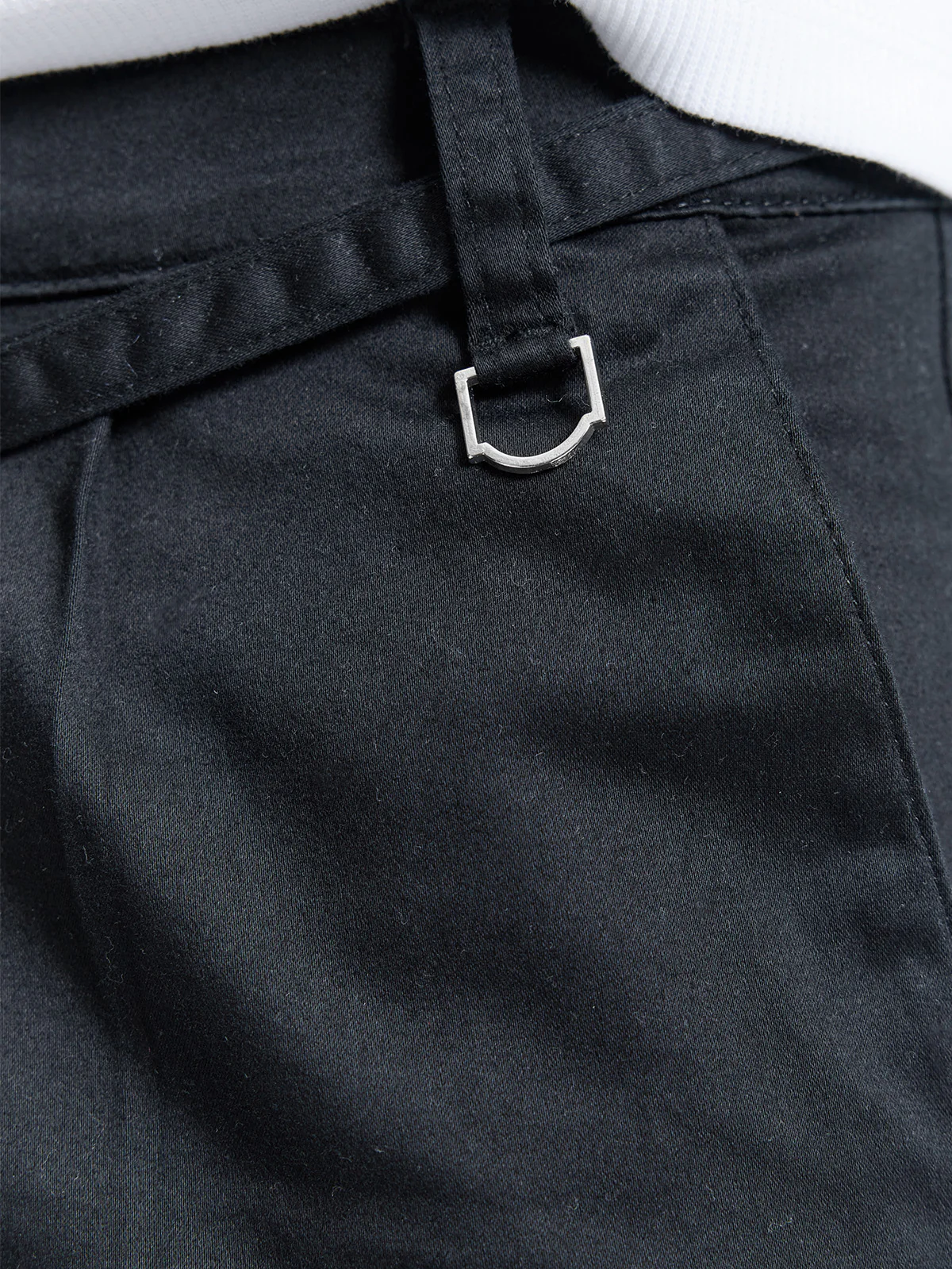 PLEATED CHINO - BLACK - Image 8