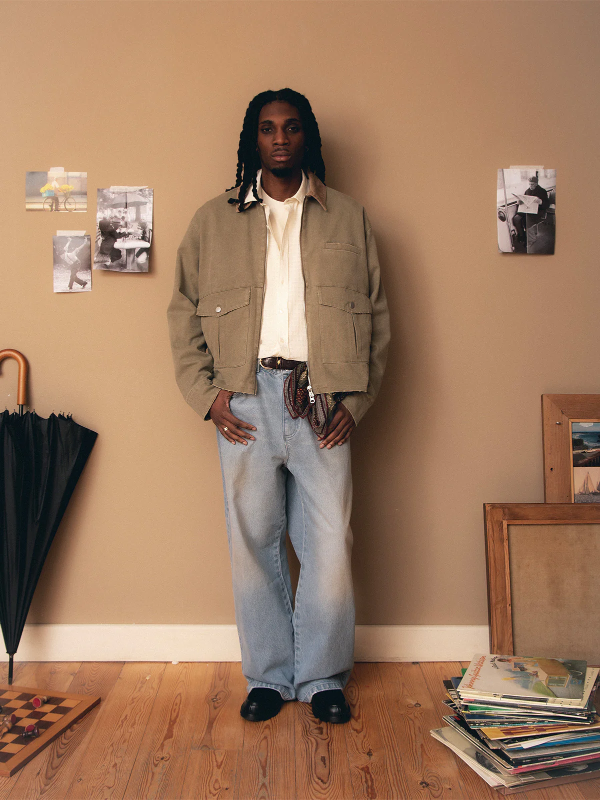 POMPEII X RETERNITY WORKWEAR JACKET - WASHED GREEN - Image 3