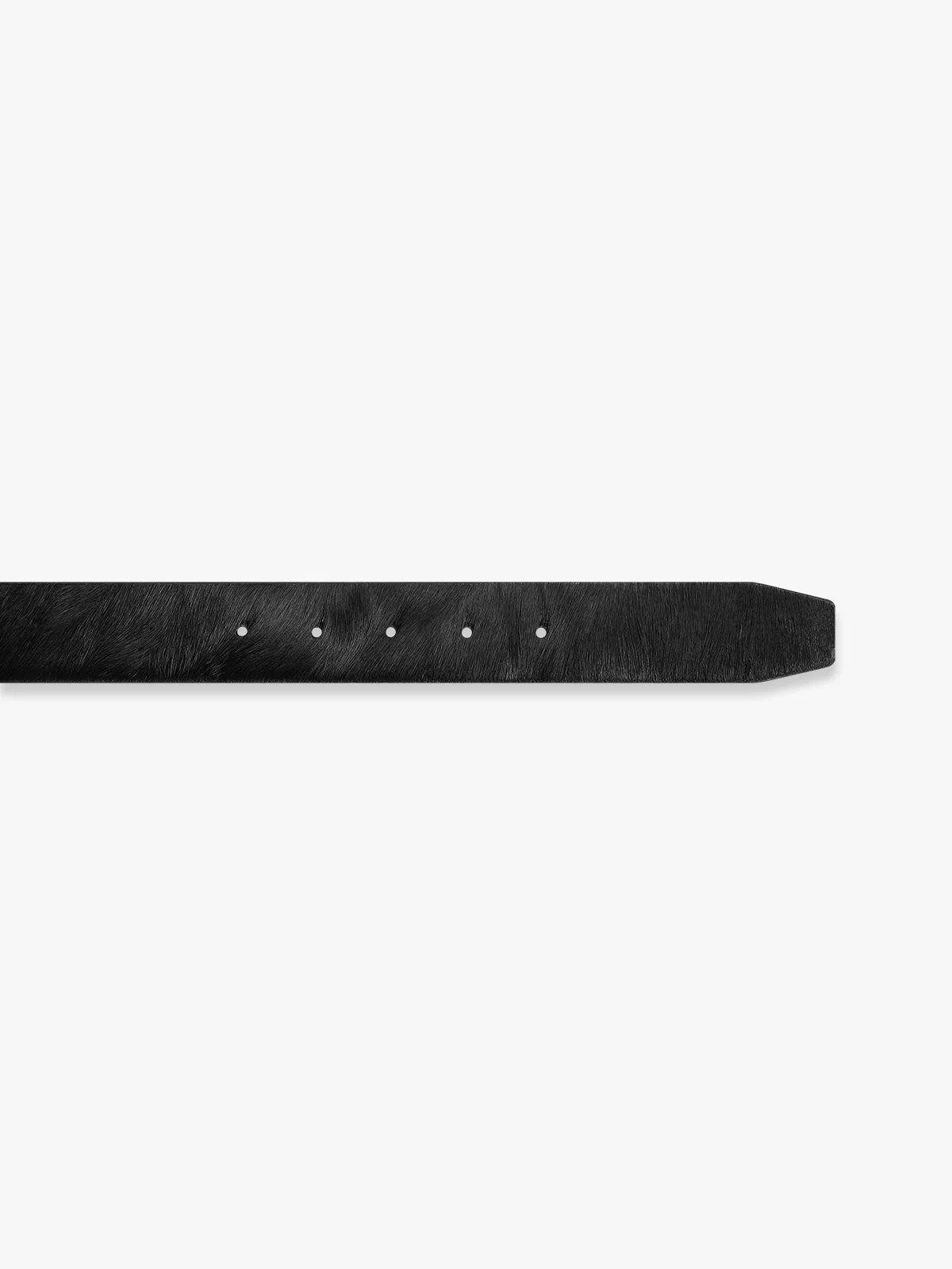PONY FUR BELT - BLACK - Image 2