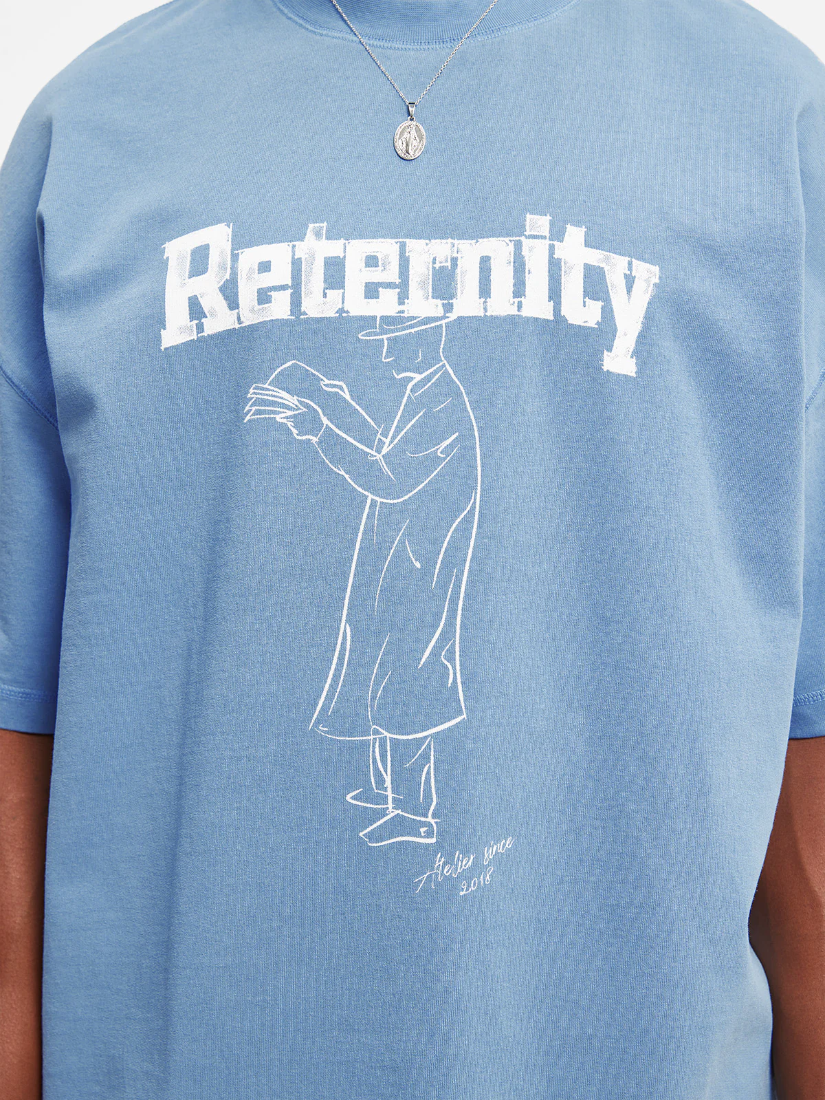 PROMENEUR T-SHIRT - WASHED BLUE - Image 7