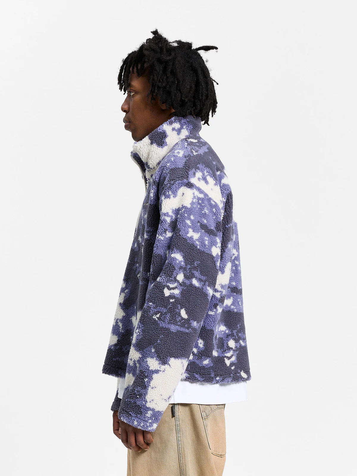 RETERNITY FLEECE HALF ZIP - ACID PURPLE - Image 4