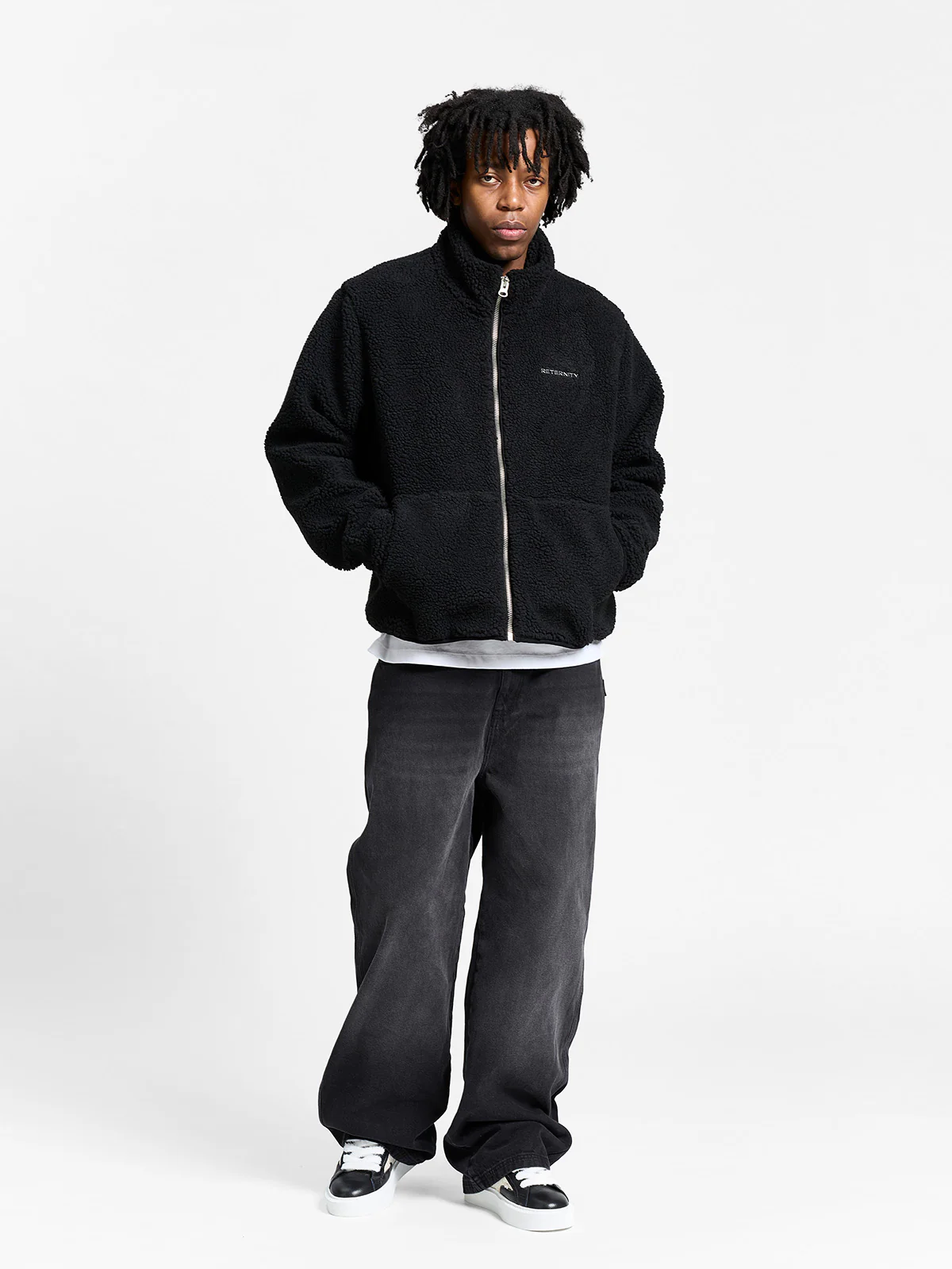 RETERNITY FLEECE JACKET - BLACK - Image 6