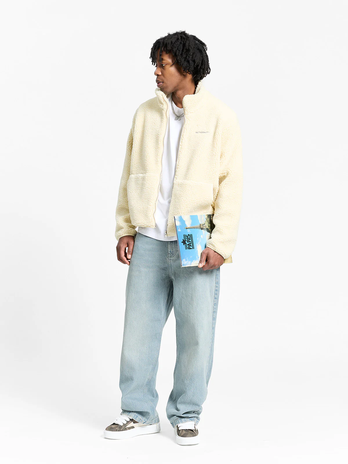 RETERNITY FLEECE JACKET - CREAM - Image 6