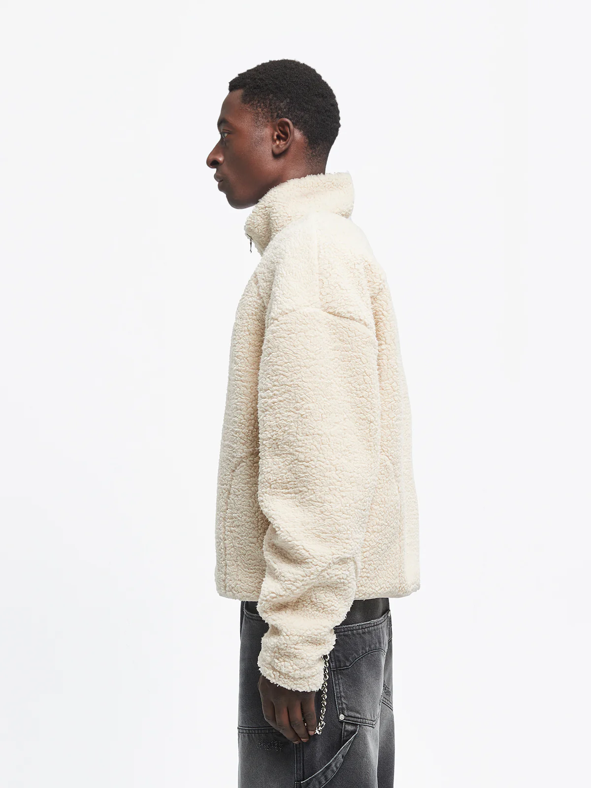 RETERNITY FLEECE JACKET - CREAM - Image 3