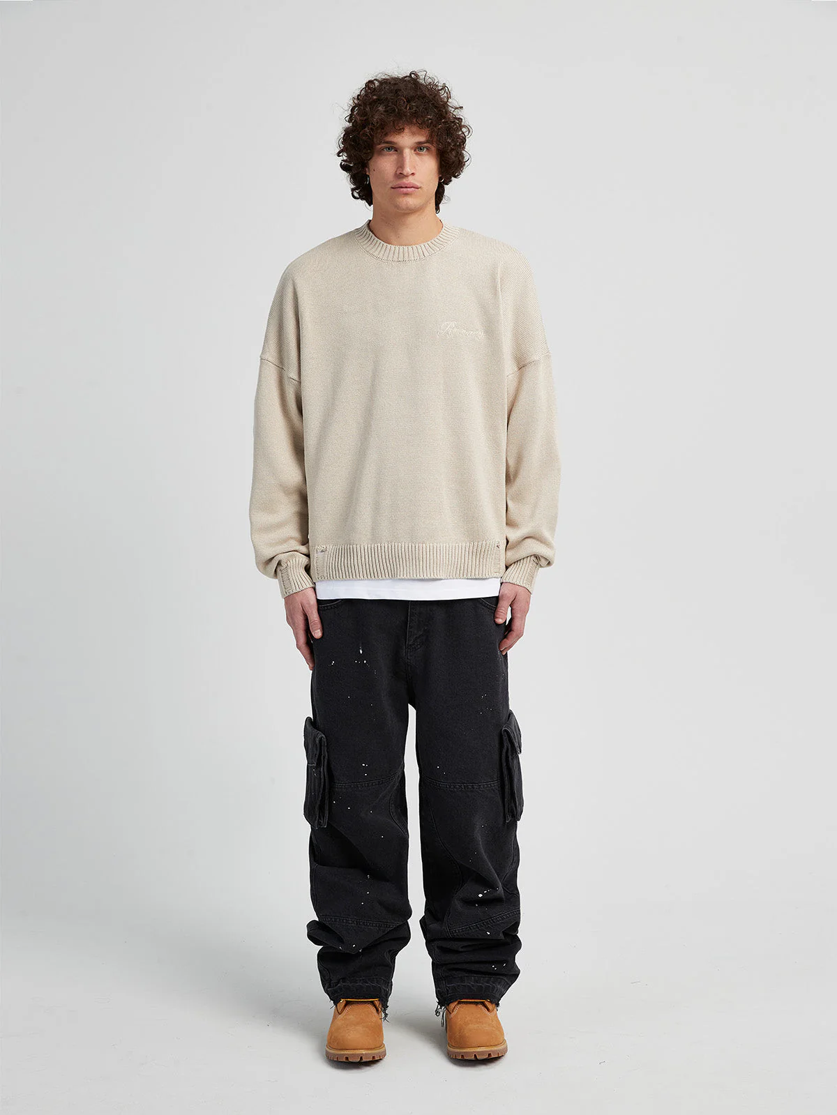 RETERNITY KNIT SWEATER - TAUPE - Image 6