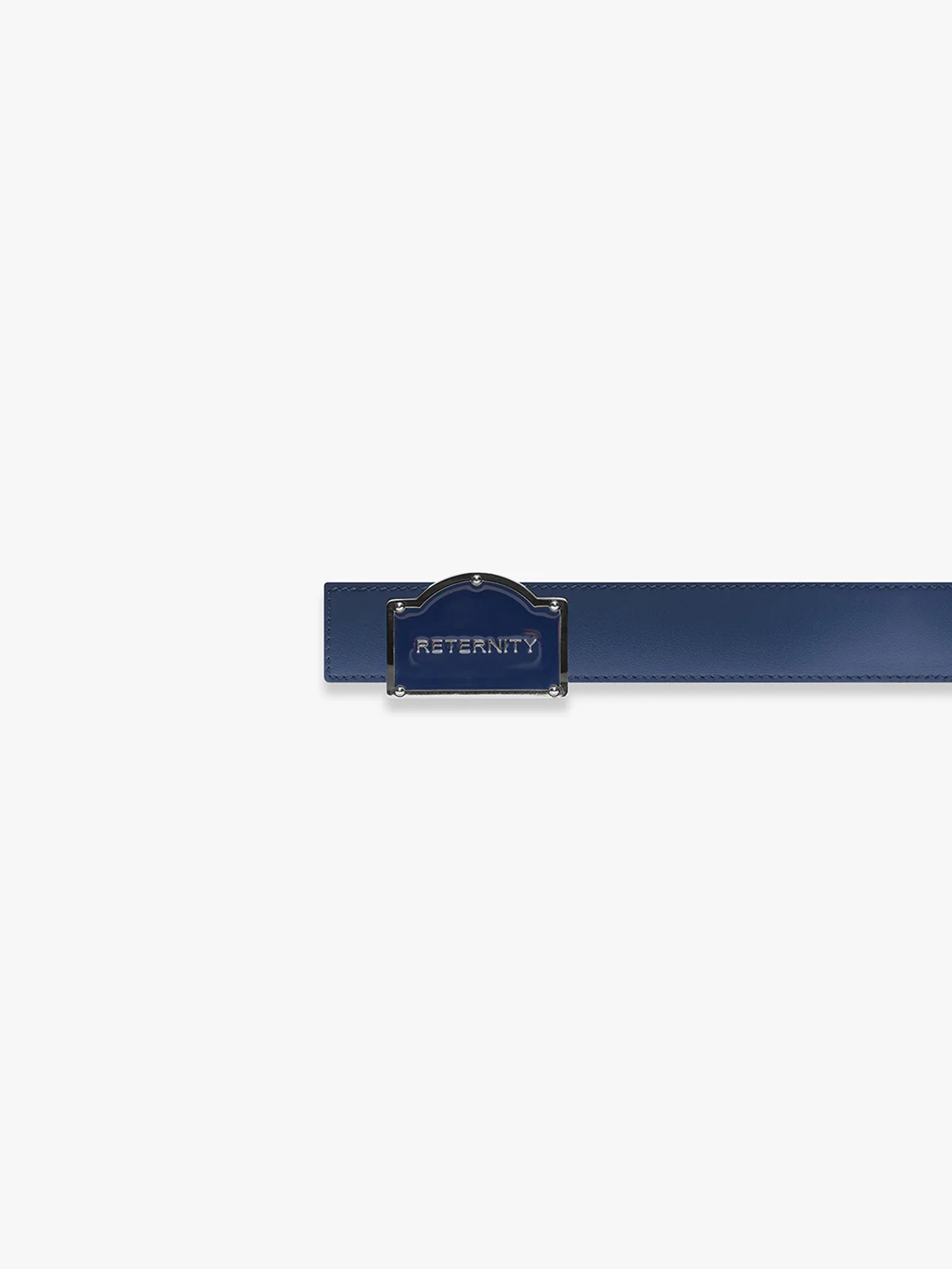 REVERSIBLE SIGNE BELT - BLACK/BLUE - Image 4