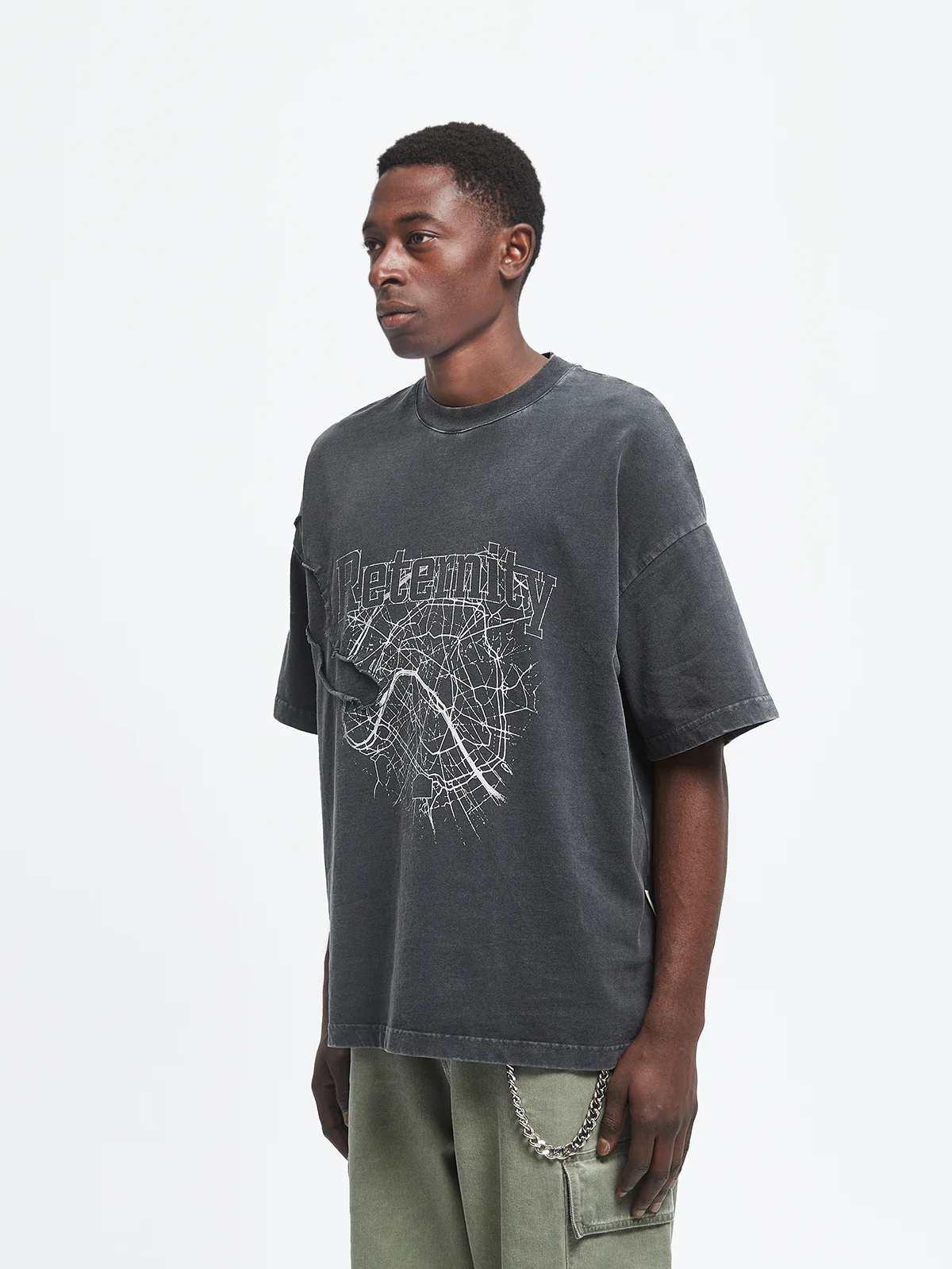SHATTERED T-SHIRT - BLACK - Image 3