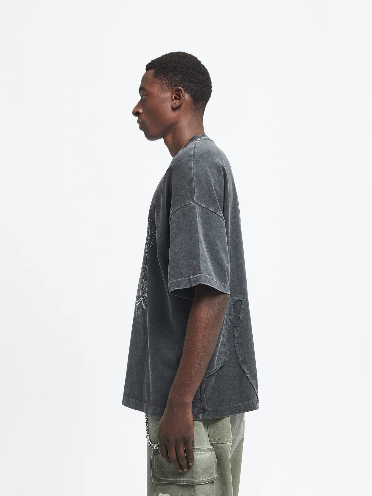 SHATTERED T-SHIRT - BLACK - Image 4