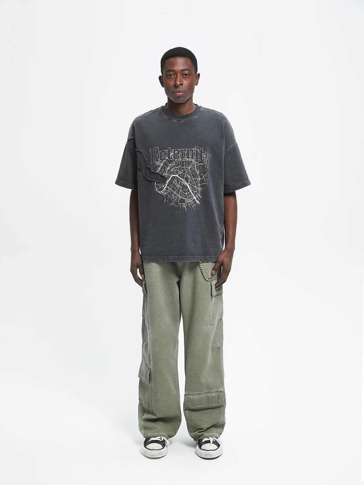 SHATTERED T-SHIRT - BLACK - Image 6