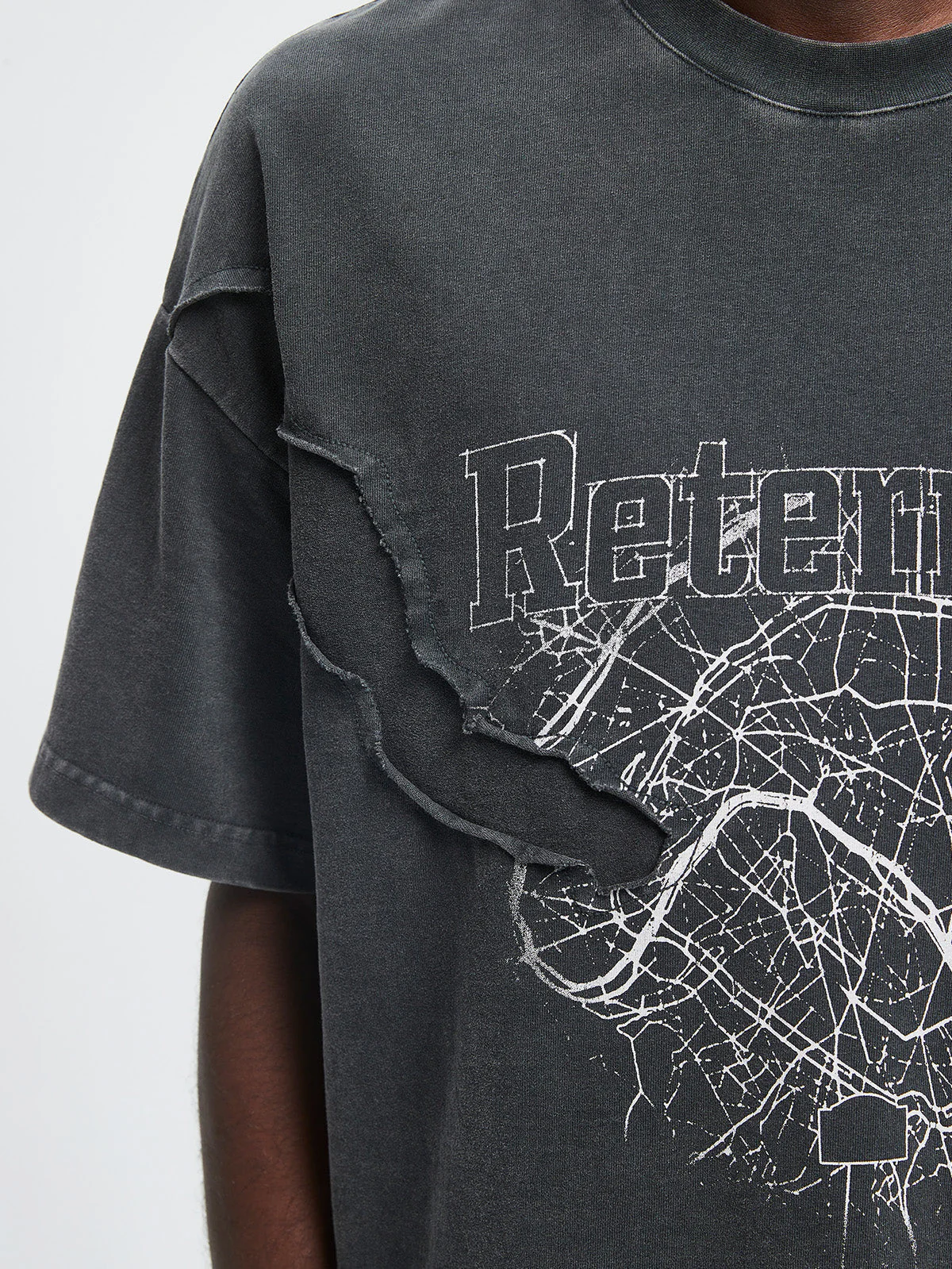 SHATTERED T-SHIRT - BLACK - Image 9