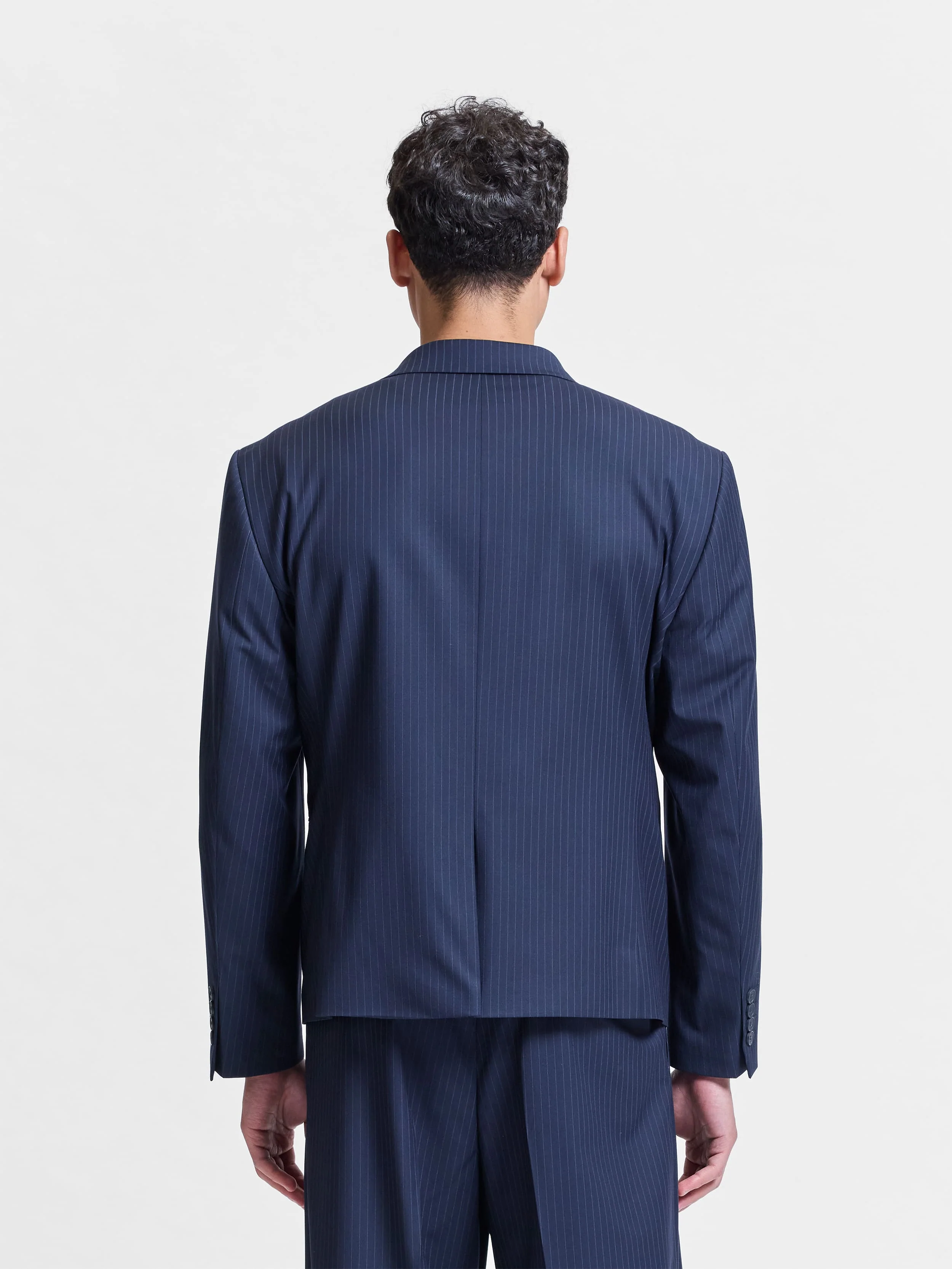 SIGNE BLAZER - PINSTRIPE BLUE - Image 5