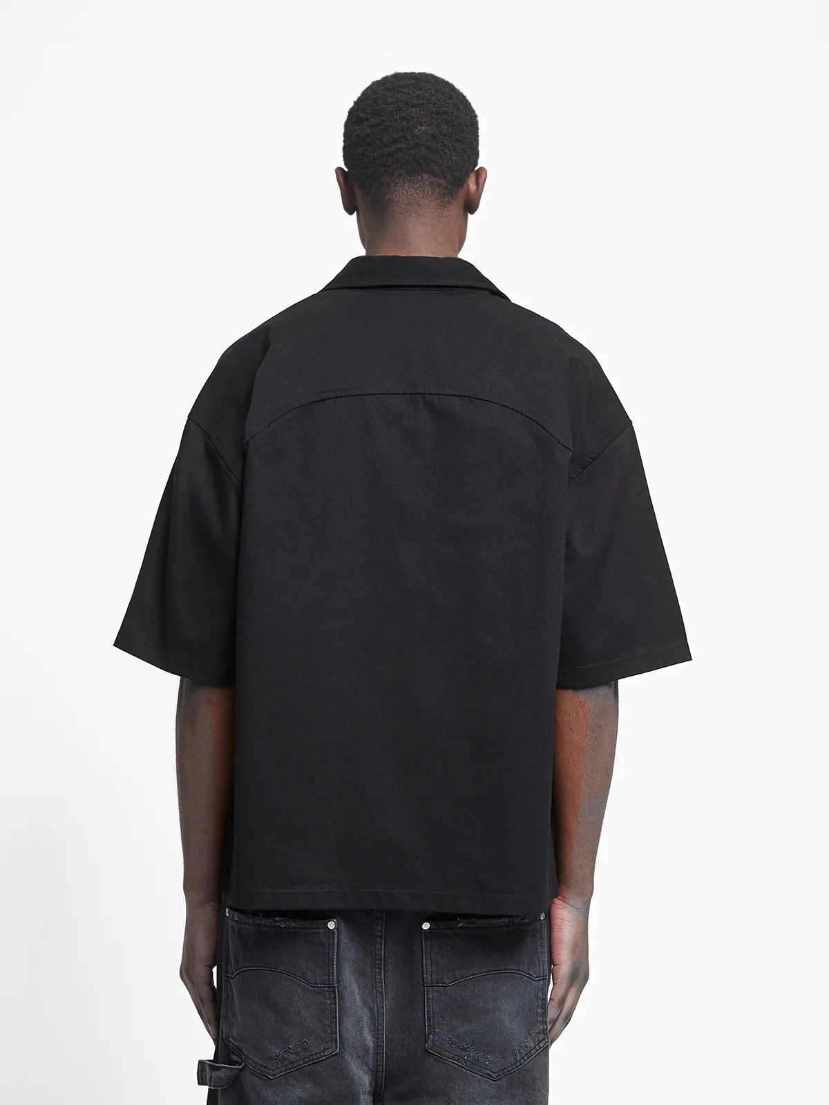 SIGNE BUTTON SHIRT - BLACK - Image 5