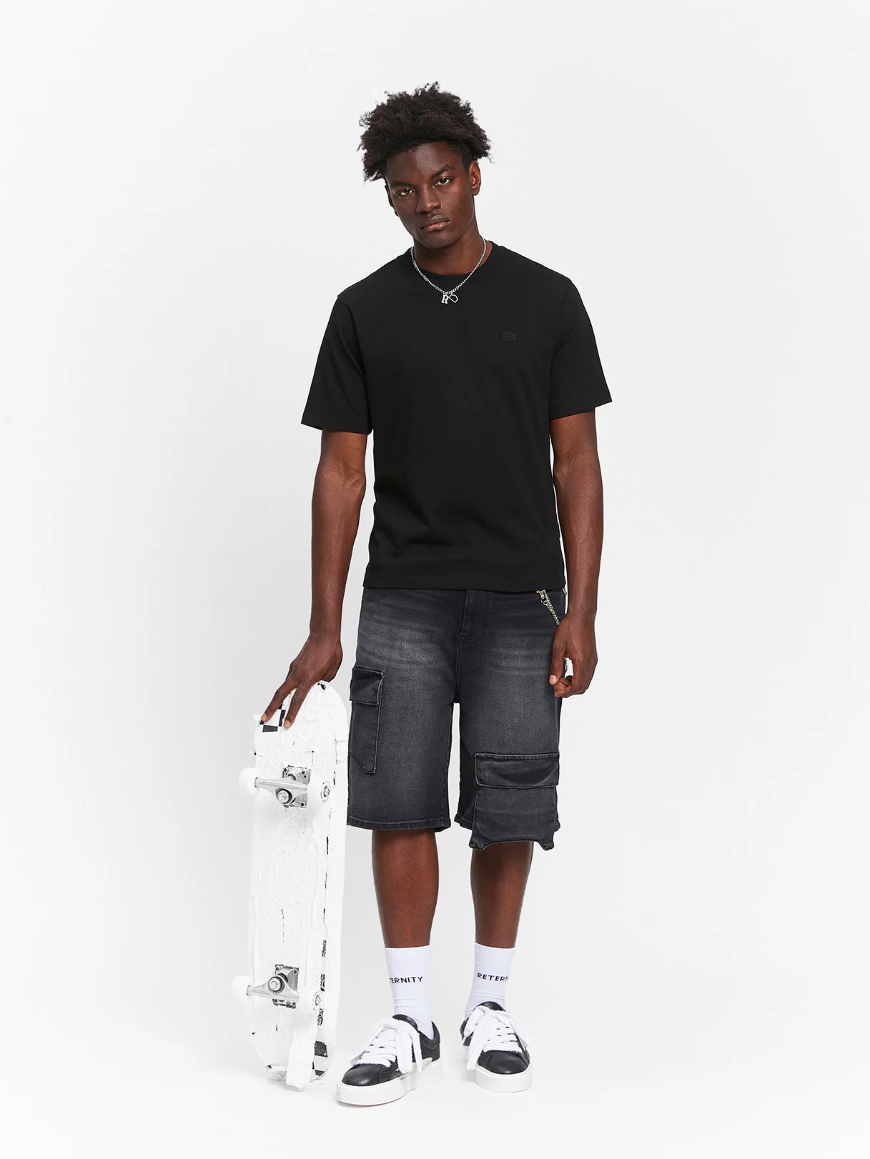 SIGNE FITTED T-SHIRT - BLACK - Image 6