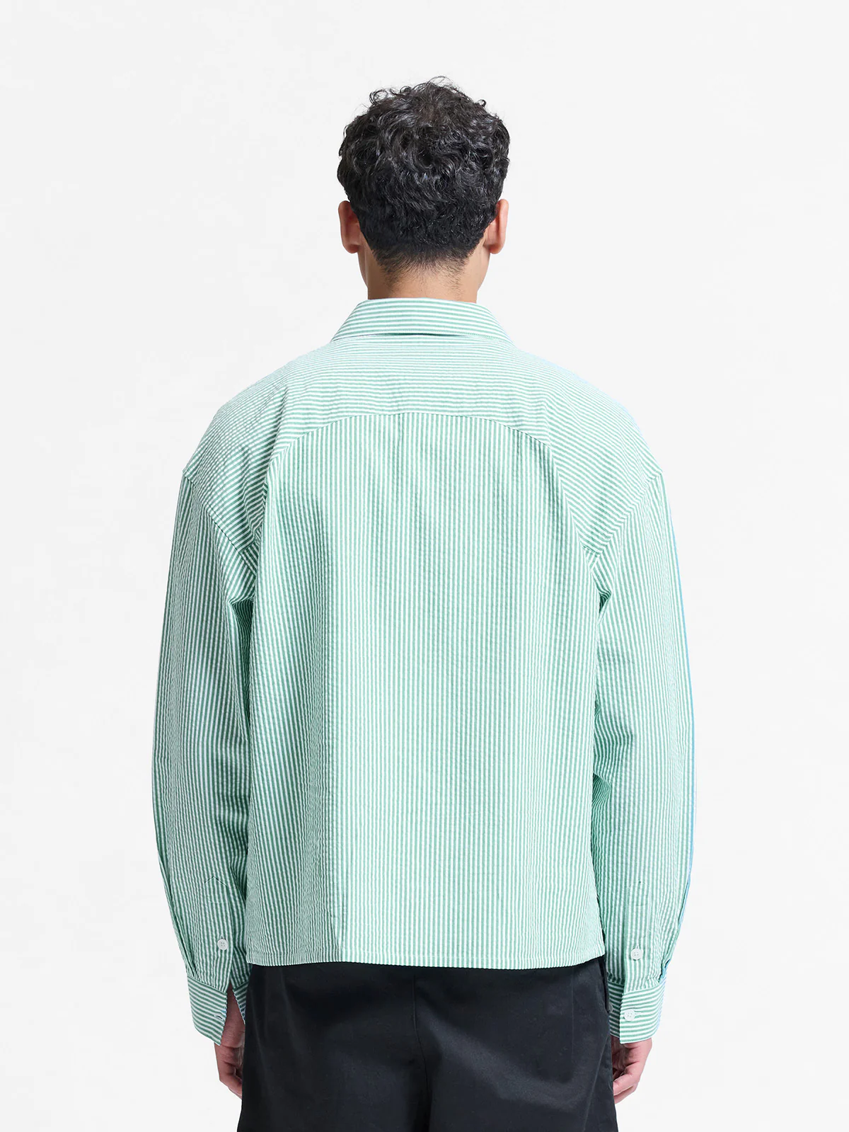 SIGNE SHIRT - GREEN STRIPED - Image 5