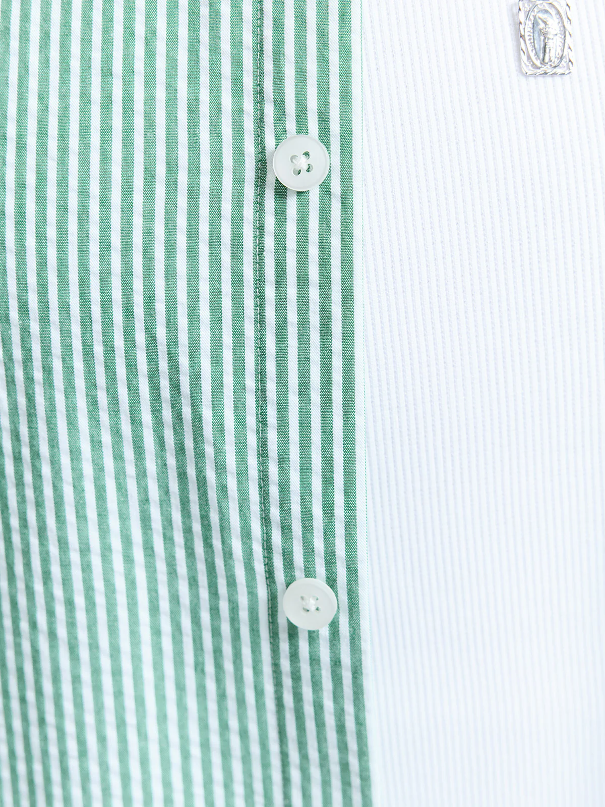 SIGNE SHIRT - GREEN STRIPED - Image 7