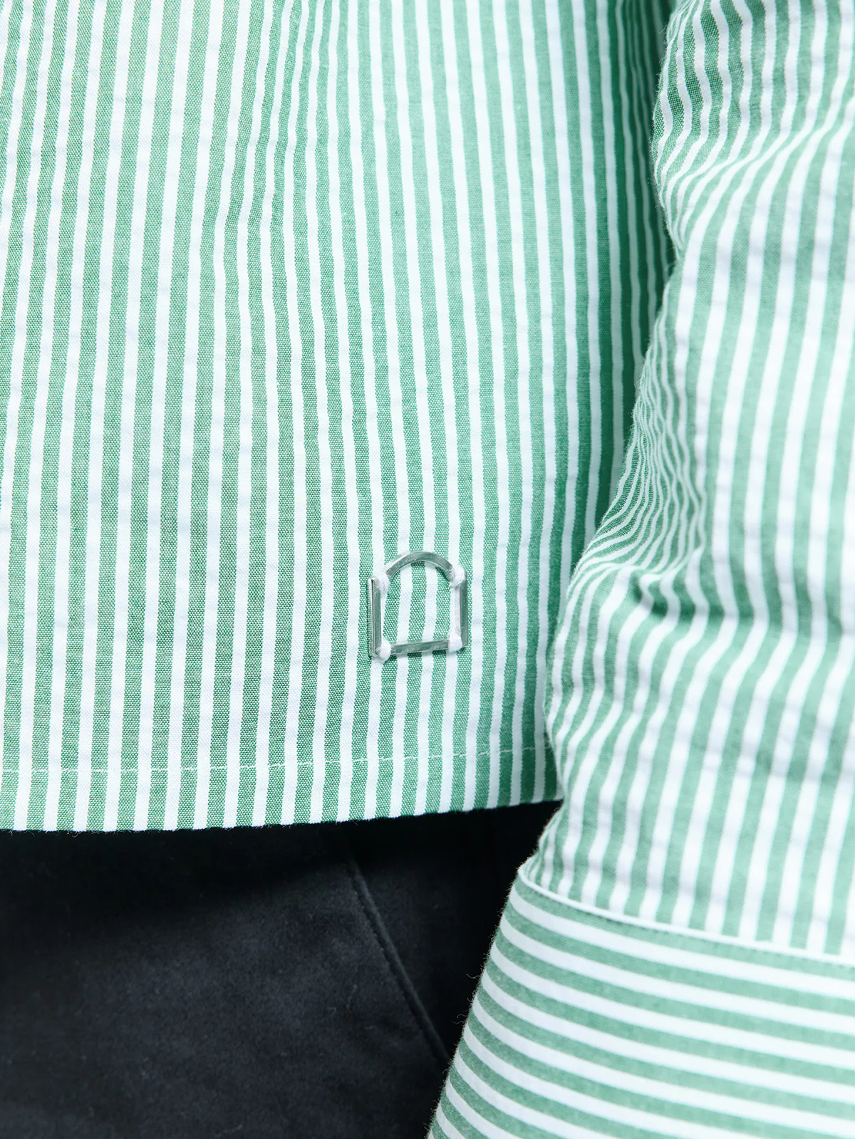 SIGNE SHIRT - GREEN STRIPED - Image 8