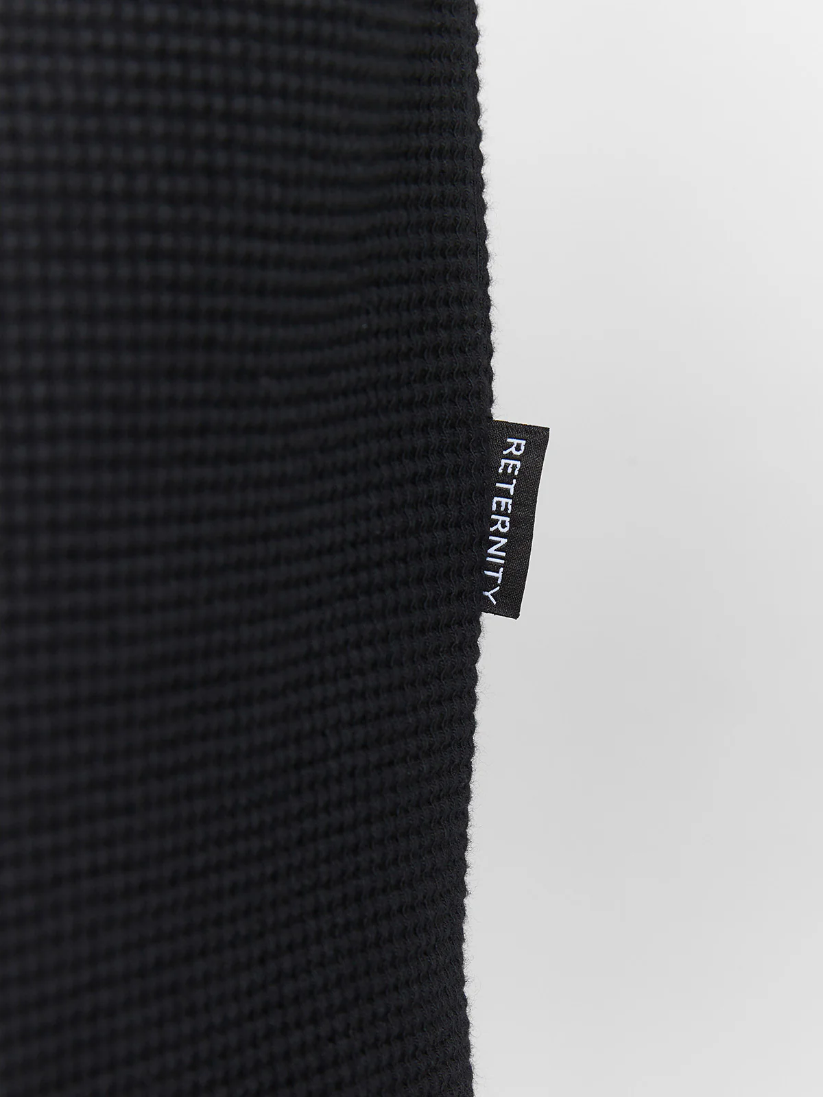 SIGNE WAFFLE LONGSLEEVE - BLACK - Image 9