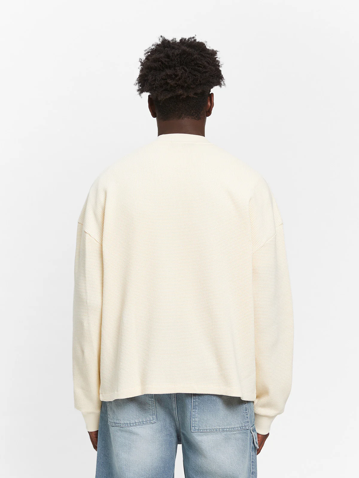 SIGNE WAFFLE LONGSLEEVE - CREAM - Image 6