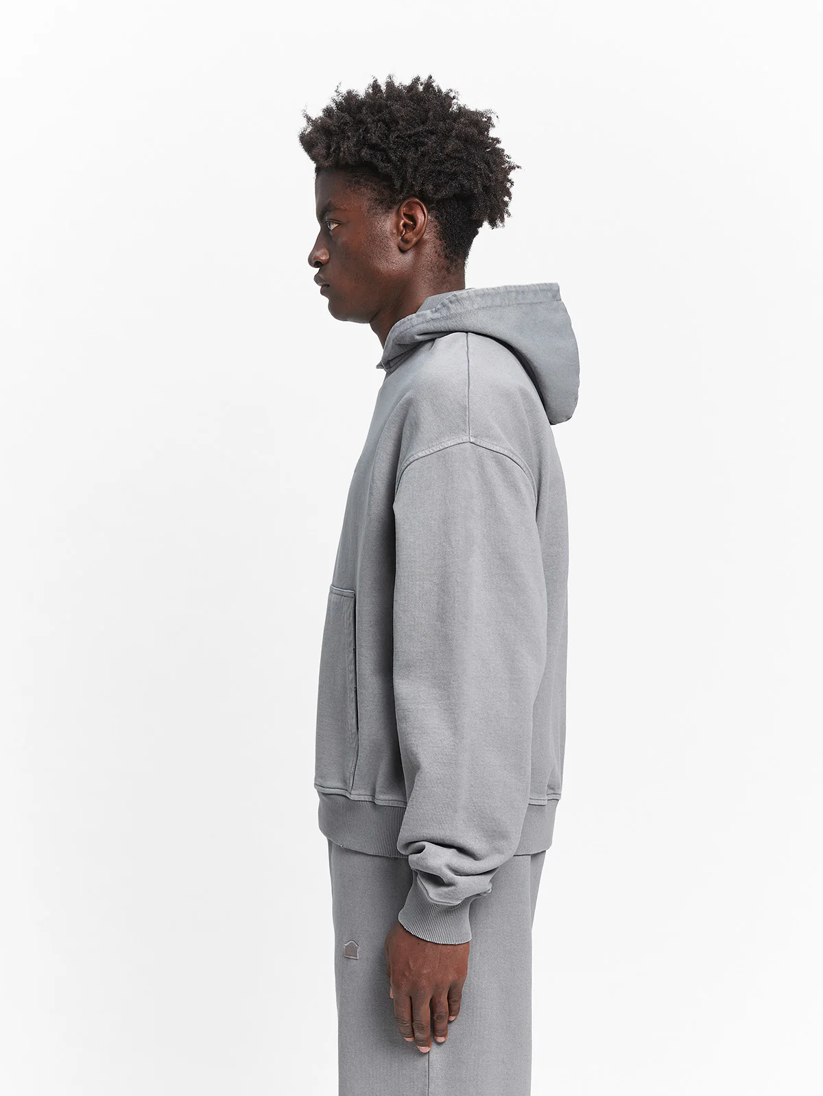 SIGNE ZIP-HOODIE - WASHED GREY - Image 4