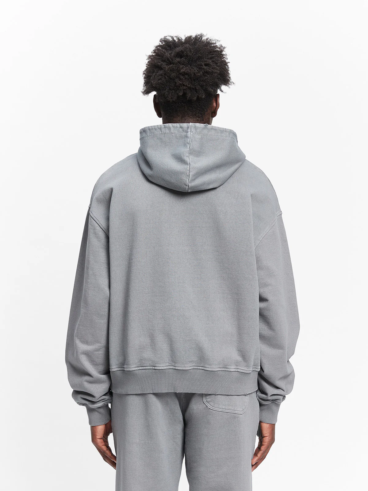 SIGNE ZIP-HOODIE - WASHED GREY - Image 5