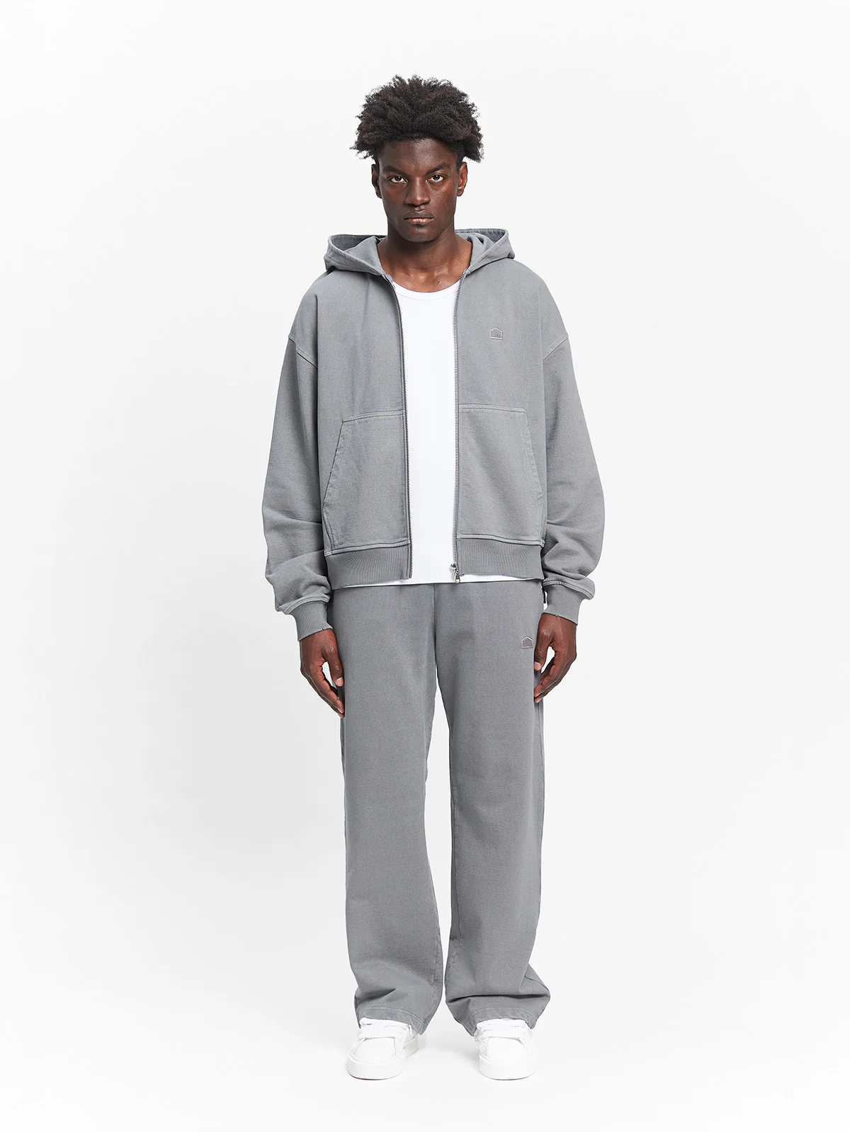 SIGNE ZIP-HOODIE - WASHED GREY - Image 6